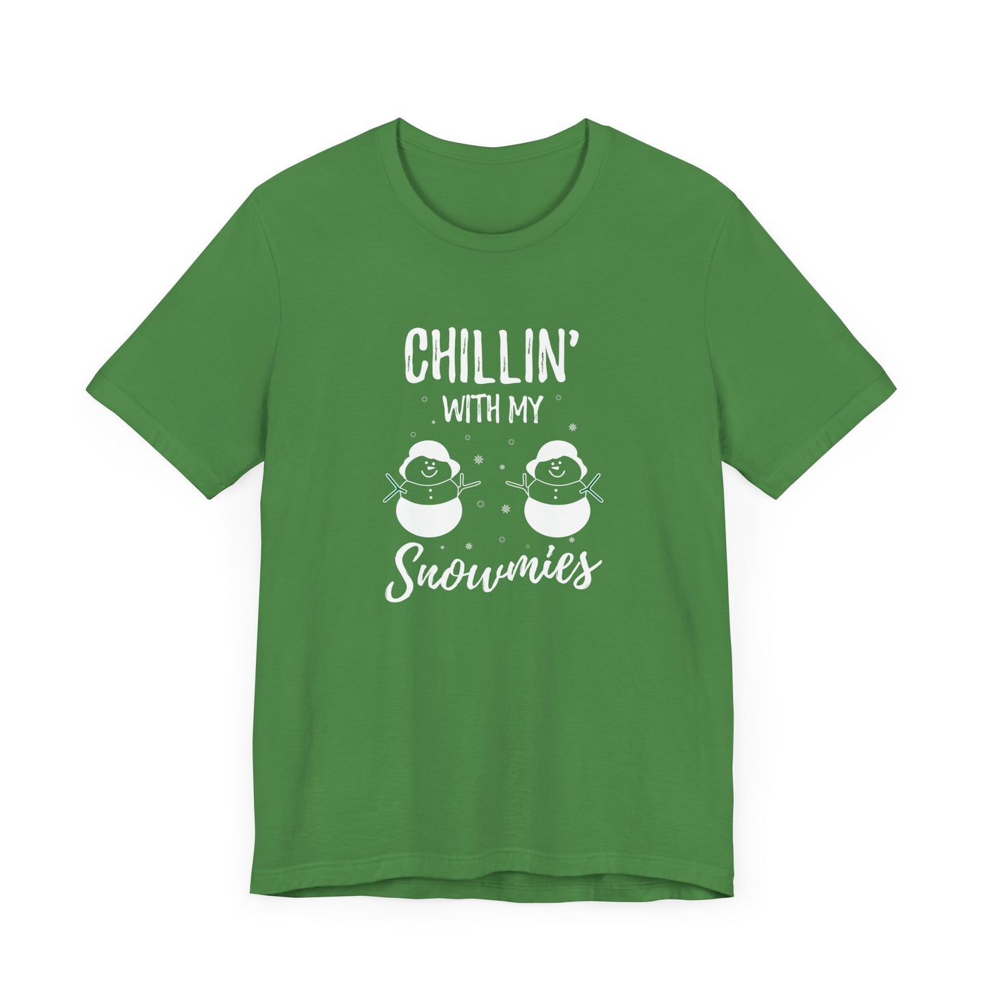 Christmas: Chillin With My Snowmies - Unisex Jersey Short Sleeve Tee