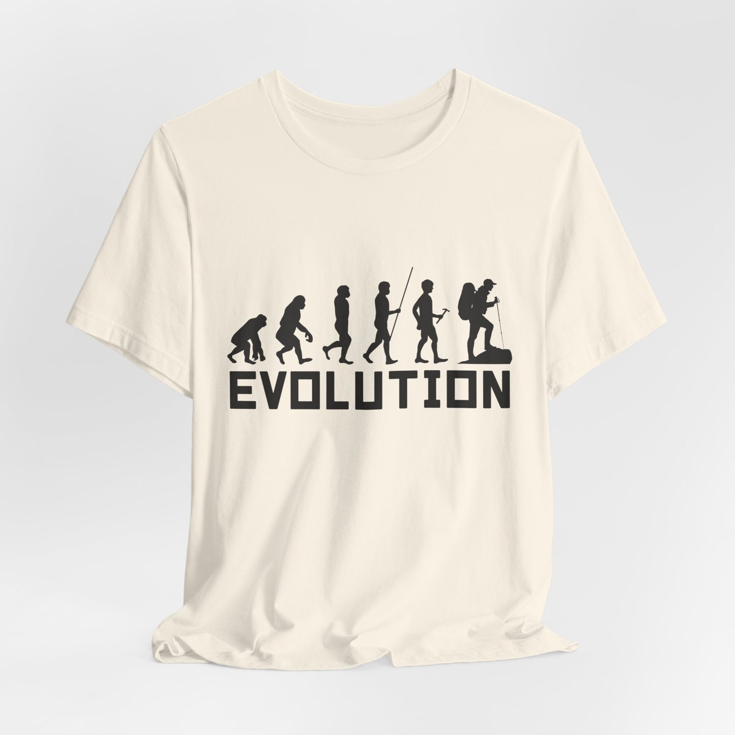 Camping:  Evolution - Unisex Jersey Short Sleeve Tee