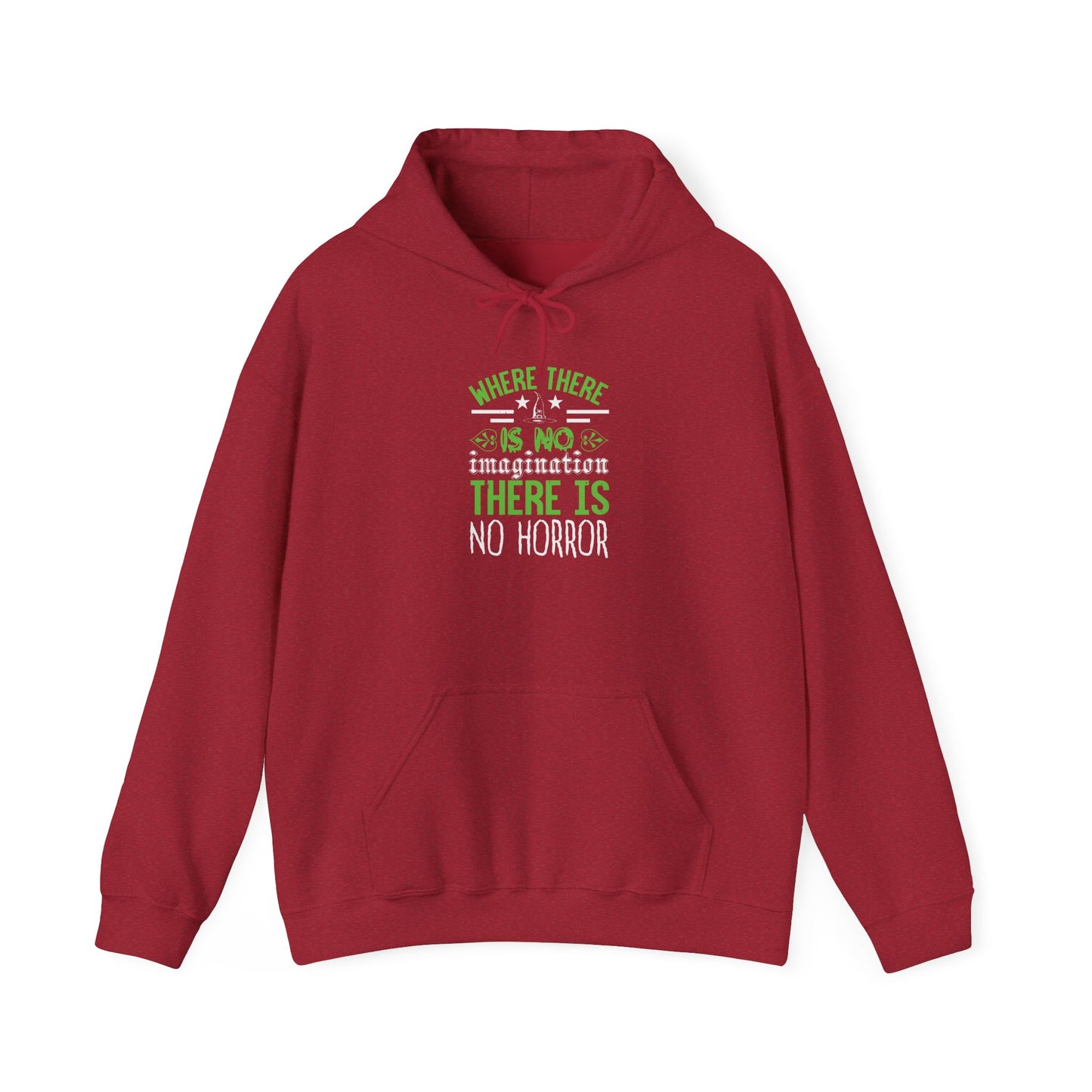 Where There Is No Imagination, There Is No Horror - Unisex Heavy Blend™ Hooded Sweatshirt - 13759
