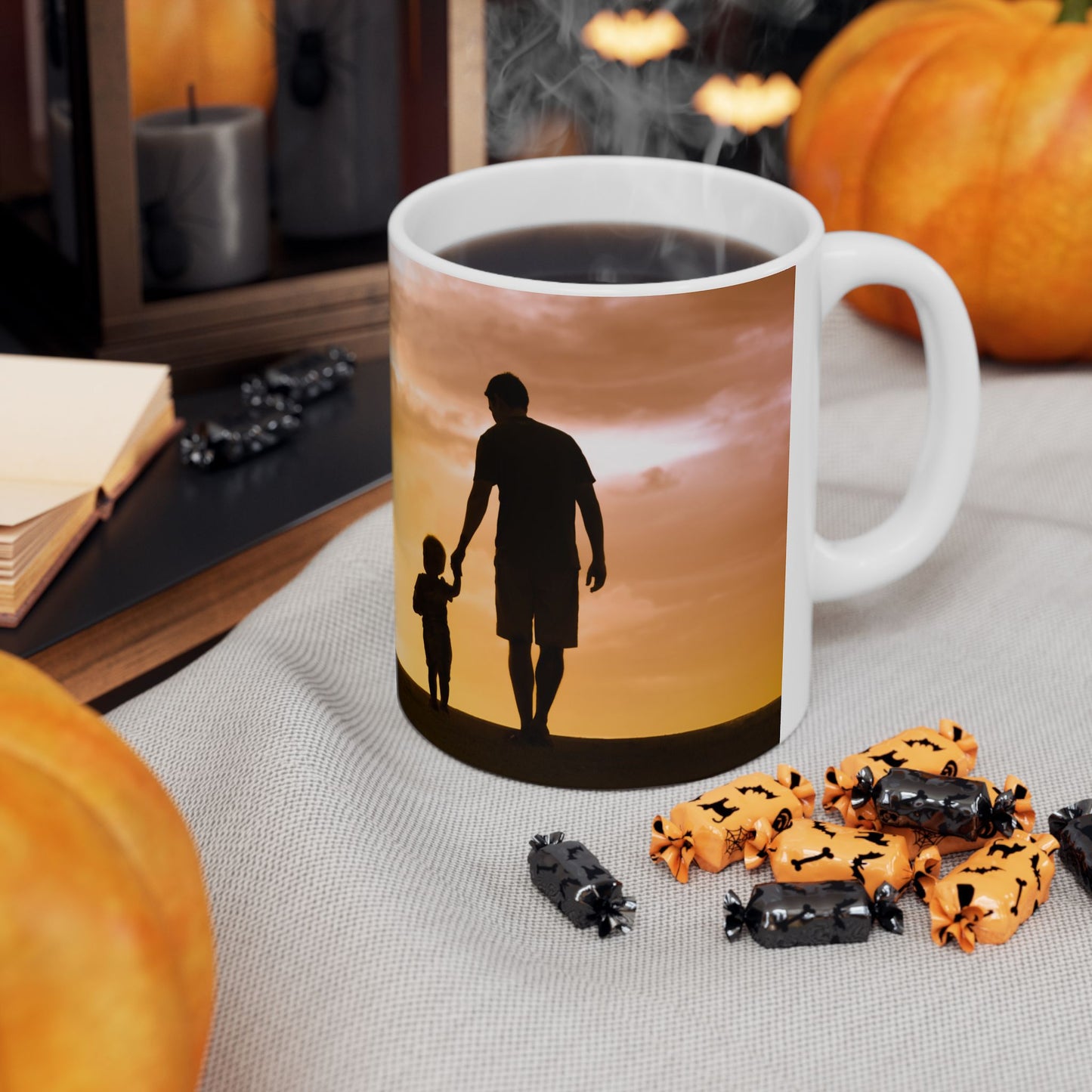 Father's Day Ceramic Mug, Gift for Dad, Dad Coffee Cup, Personalized Mug for Father, BBQ Lover's Mug, Great Gift for Him - 14057