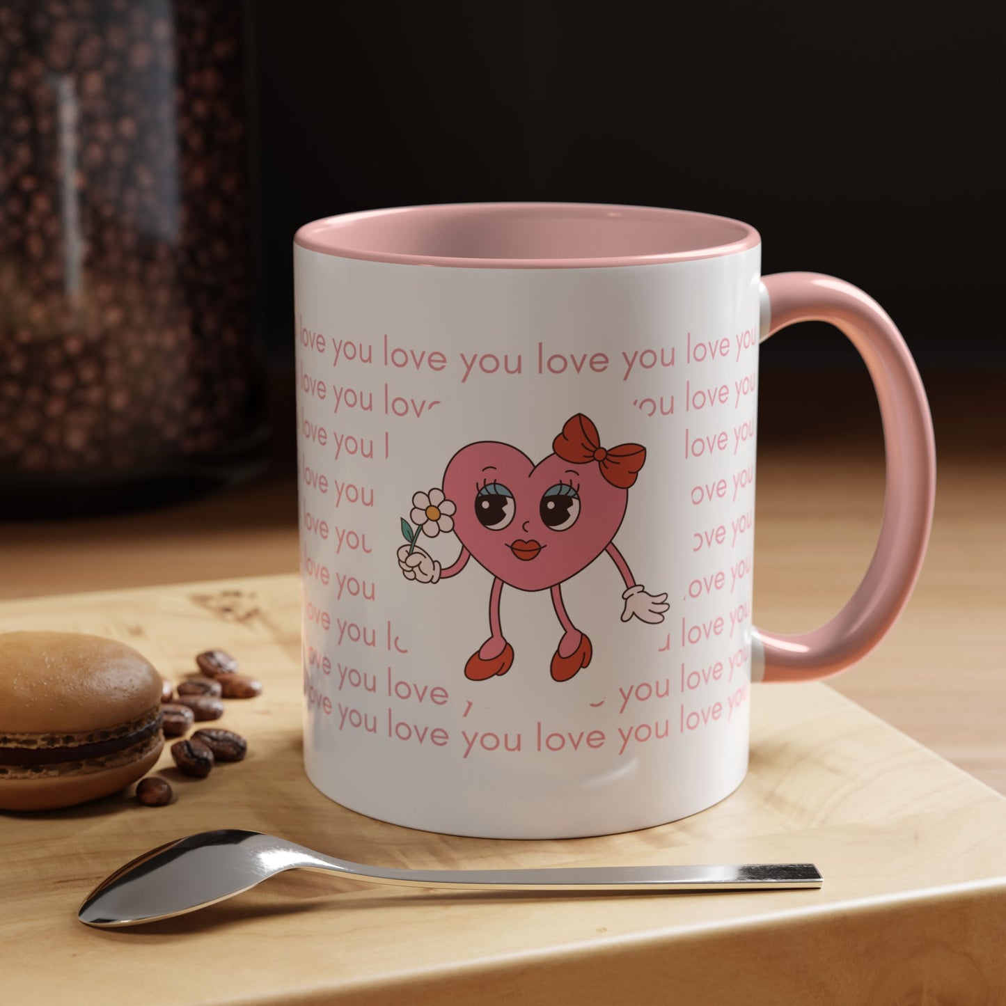 Valentine's, Love You - Accent Coffee Mug (11, 15oz) - 11471