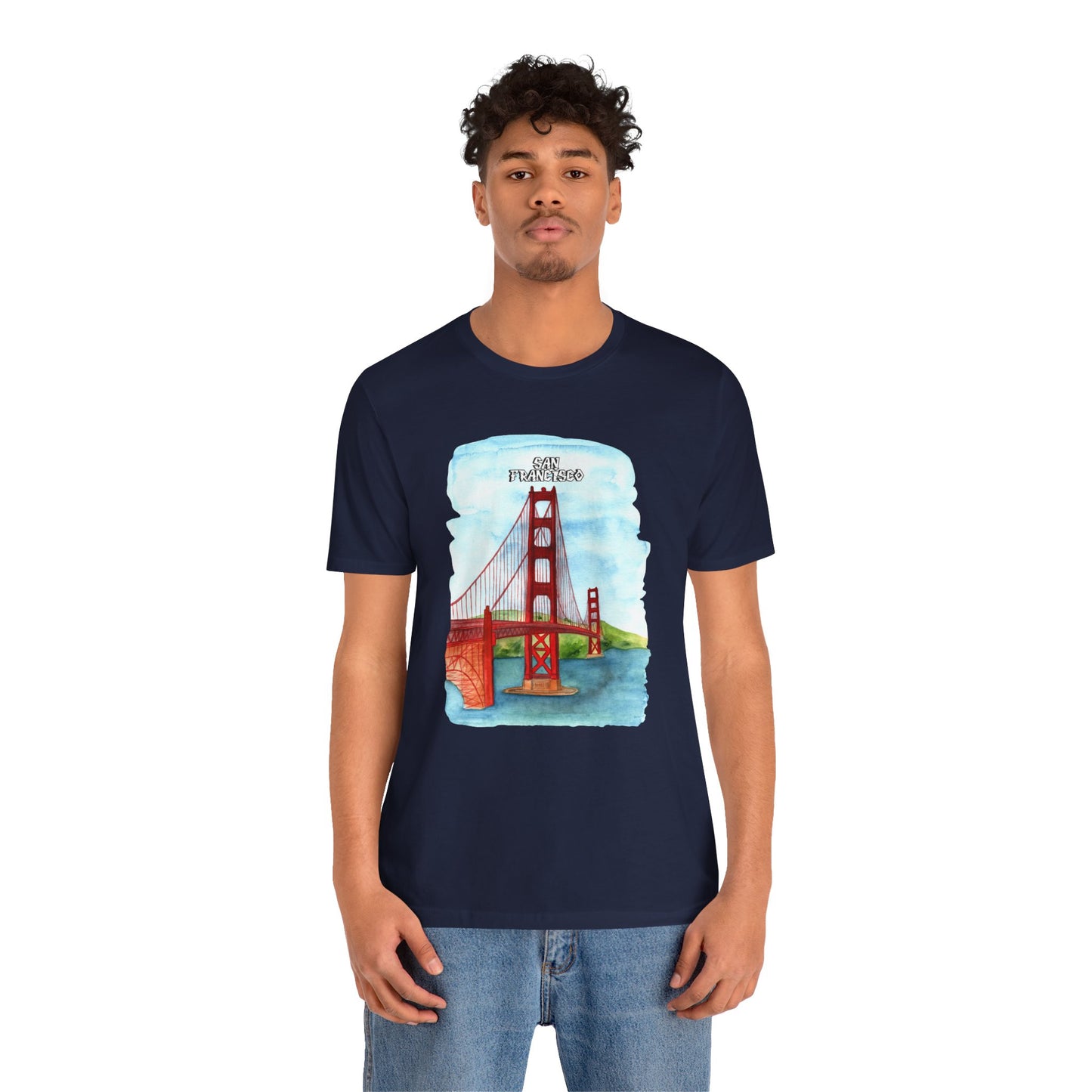 San Francisco Golden Gate Bridge Tee - Unisex Short Sleeve Jersey Shirt for Travel Lovers - 12203