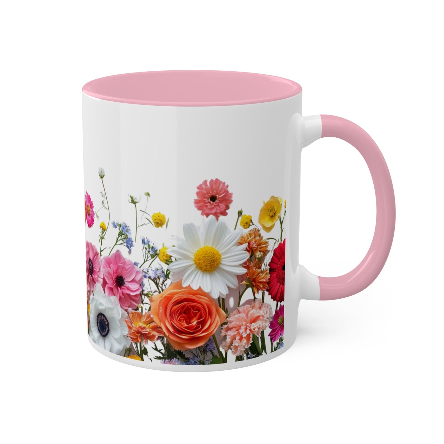 Bright Flowers - Colorful Mugs, 11oz