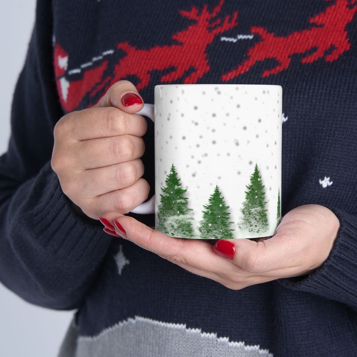 Winter, Forest - Ceramic Mug, (11oz, 15oz) - 10071