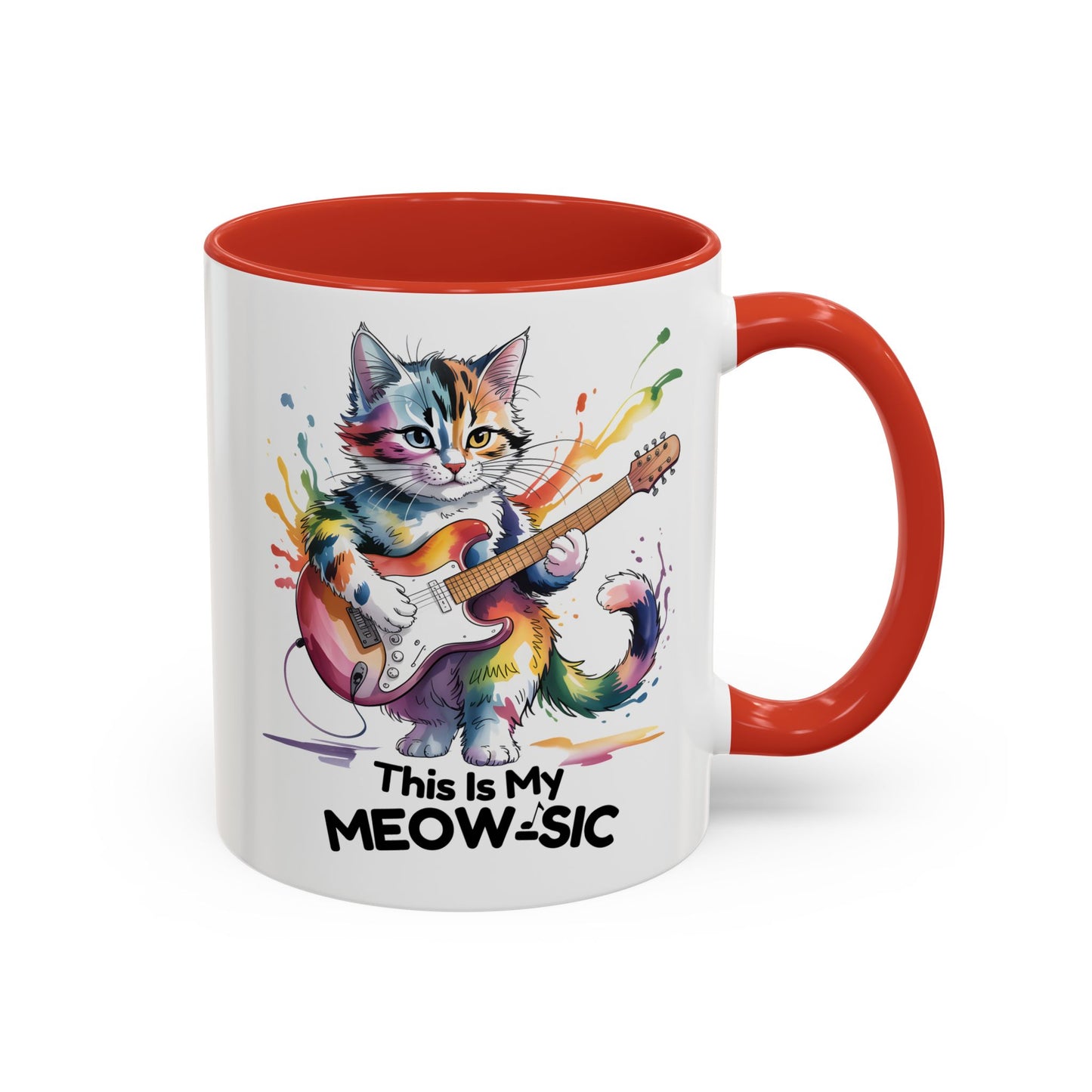 This Is My Meow-sic Cat Mug – Funny Music Lover Coffee Cup Gift for Cat Lovers (11oz / 15oz) - 14808