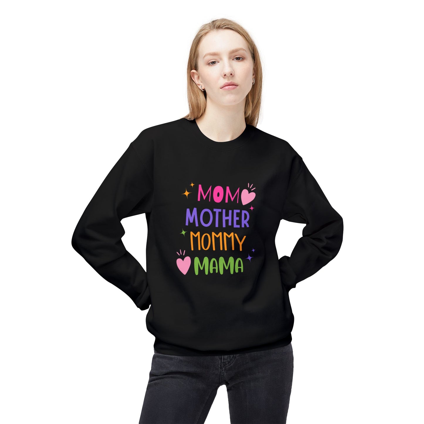 Mom, Mother,  Mommy, Mama - Crewneck Sweatshirt - Perfect Gift for Mother's Day - 11894
