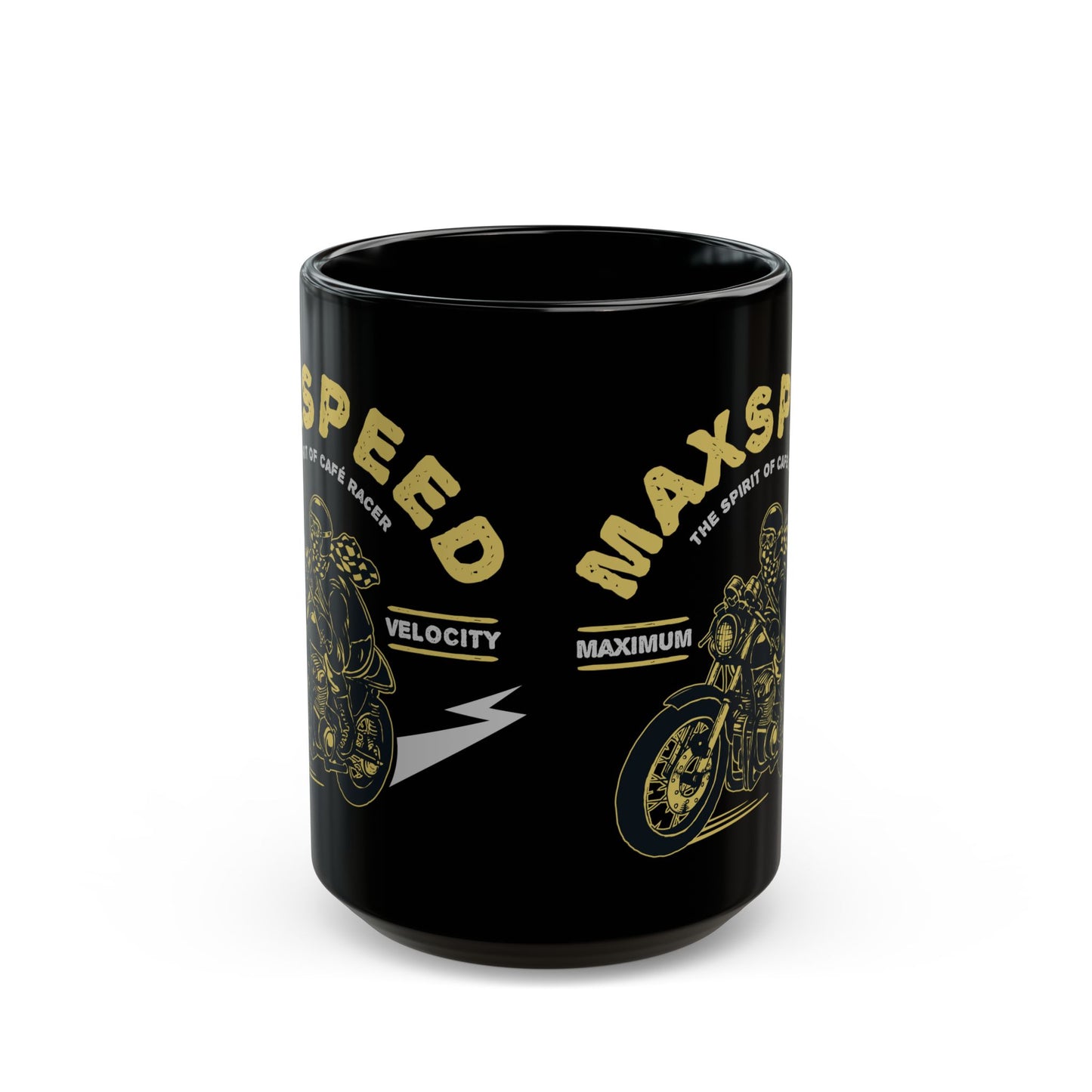 Maxspeed, The Spirit of Cafe Racer - Black Mug (11oz, 15oz) - 13632