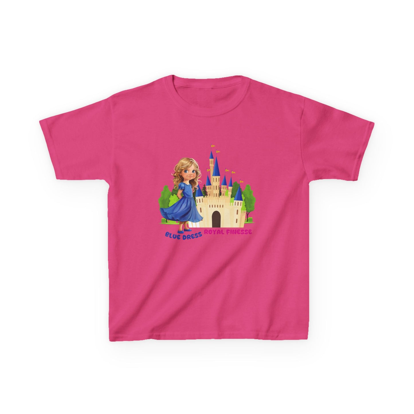 Blue Dress Princess, Royal Finesse - Kids Heavy Cotton™ Tee - 11637