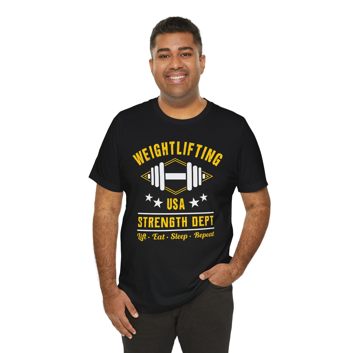 Gym: Weightlifting  - Unisex Jersey Short Sleeve Tee