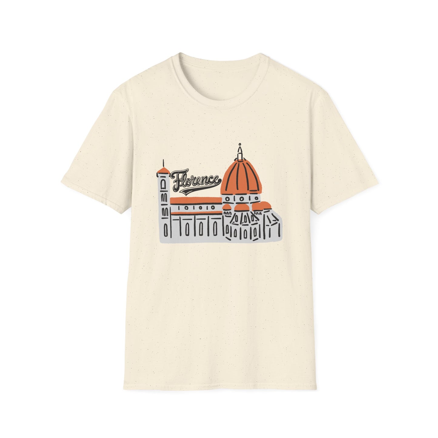 Florence Unisex Softstyle T-Shirt - Casual Travel Tee - 12208