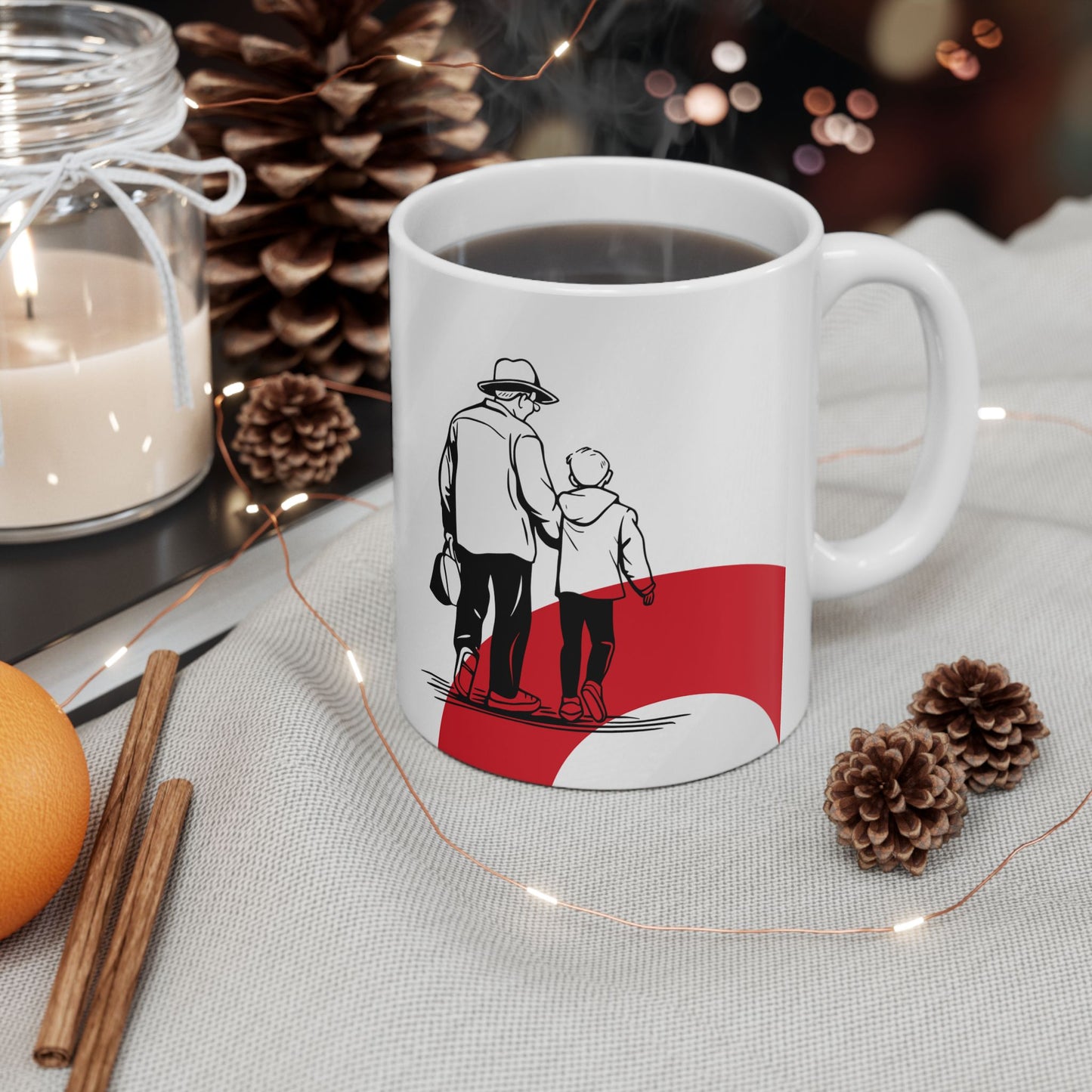 Happy Father's Day Ceramic Mug – Gift for Fathers, Coffee Lover Mug - 14014