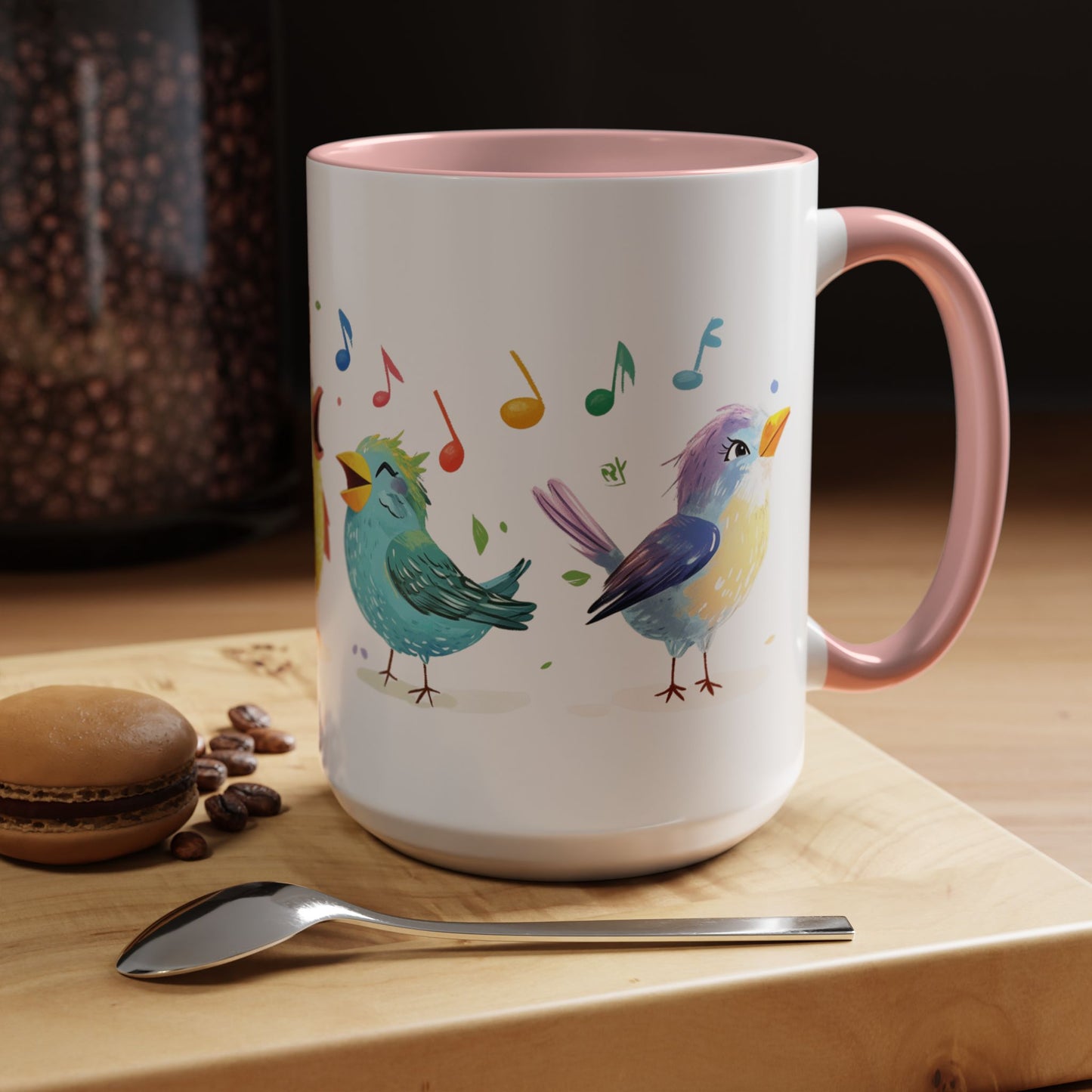 Colorful Birds - Accent Coffee Mug (11, 15oz)