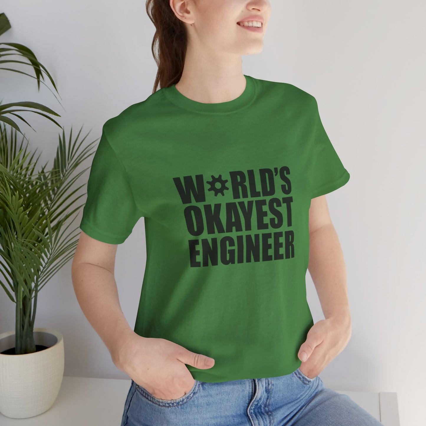 Engineer: World's Okayest Engineer - Unisex Jersey Short Sleeve Tee