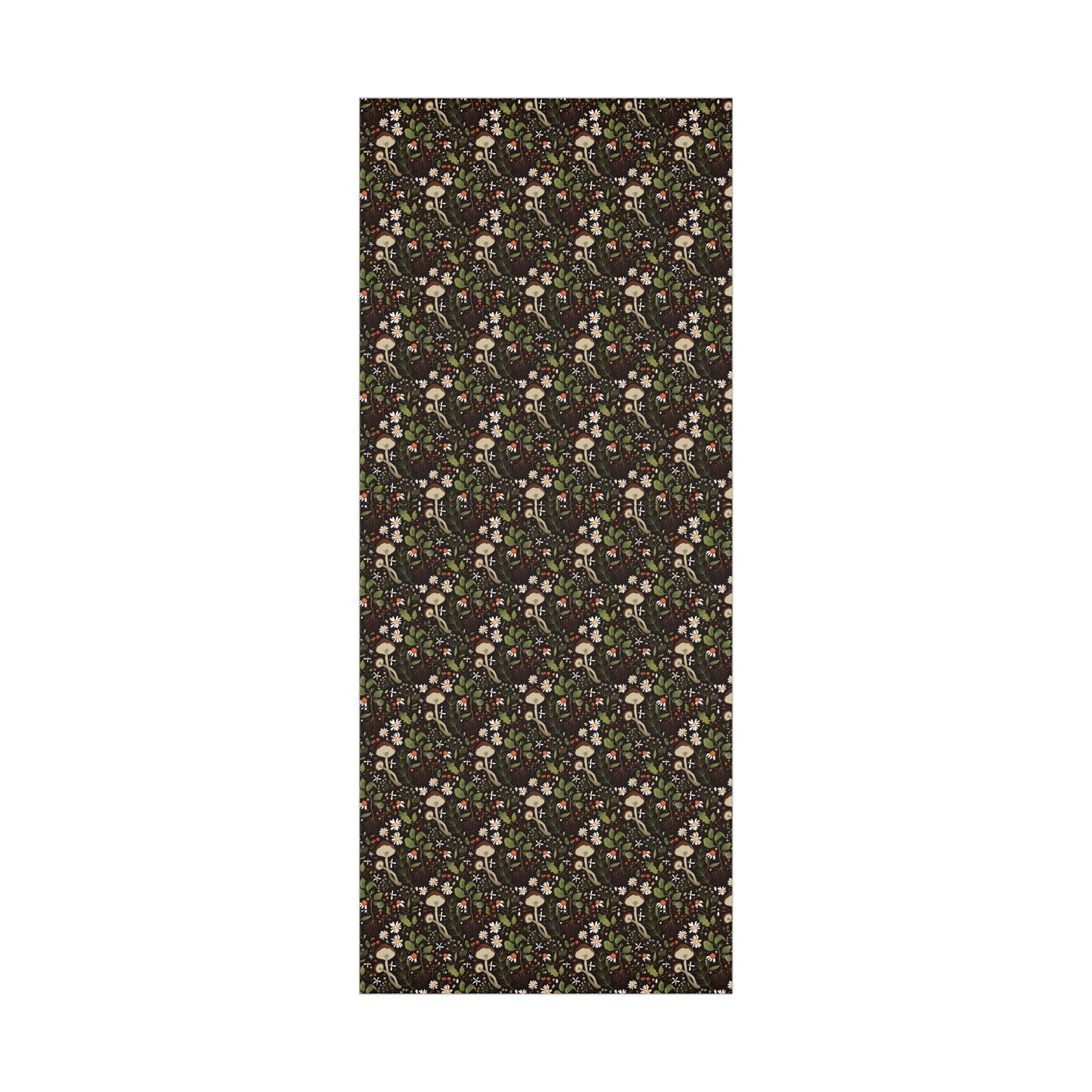 Dark Brown, Mushroom Pattern - Gift Wrap Papers - 10365