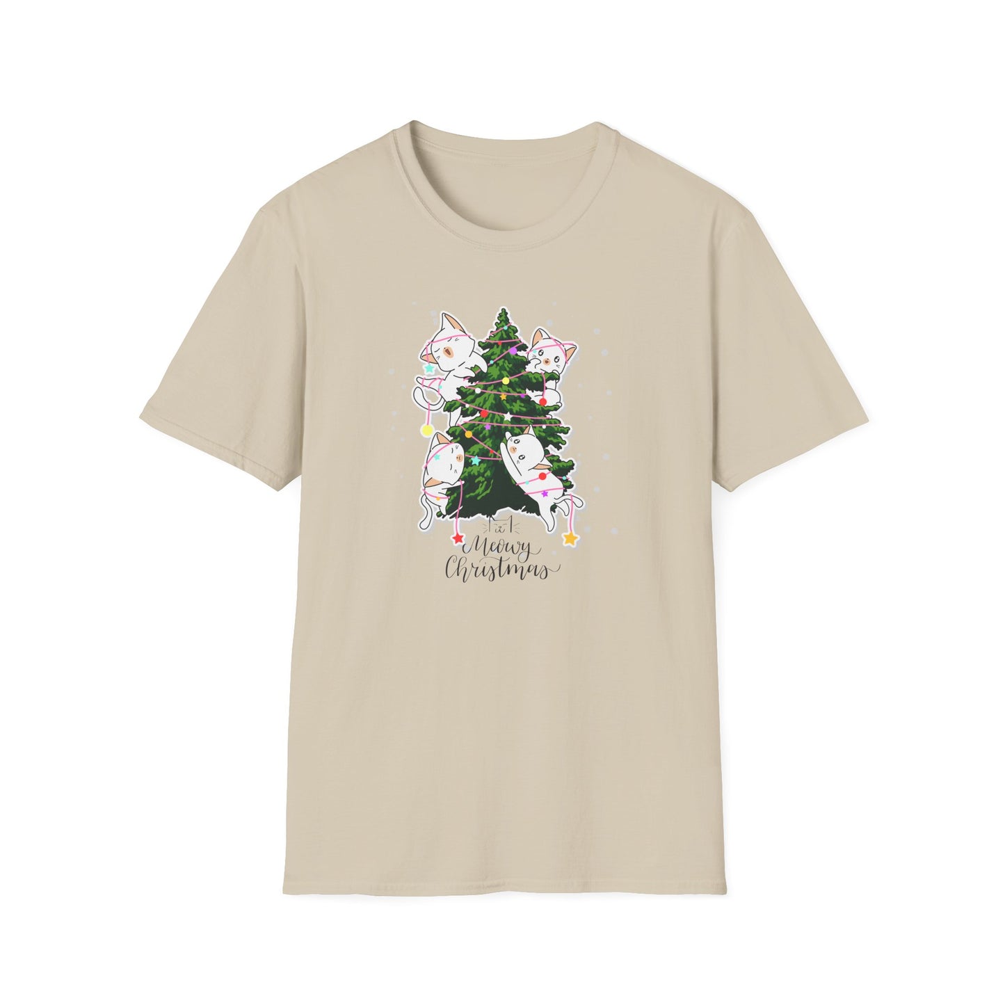 Meowy Christmas - Unisex Softstyle T-Shirt - 10078