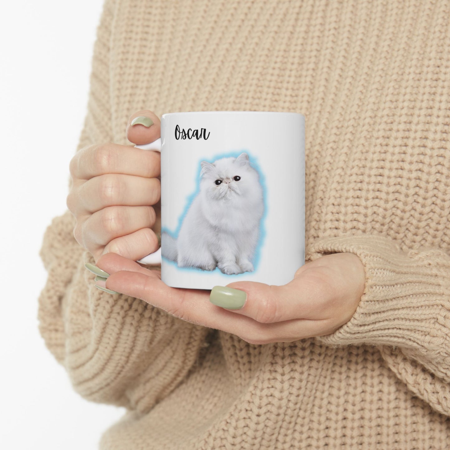 Cute Cat Ceramic Mug - Ideal Gift for Cat Lovers, Cozy Home Decor, Feline Themed Drinkware, Pet Lover's Gift, Fun Coffee Cup - 14208