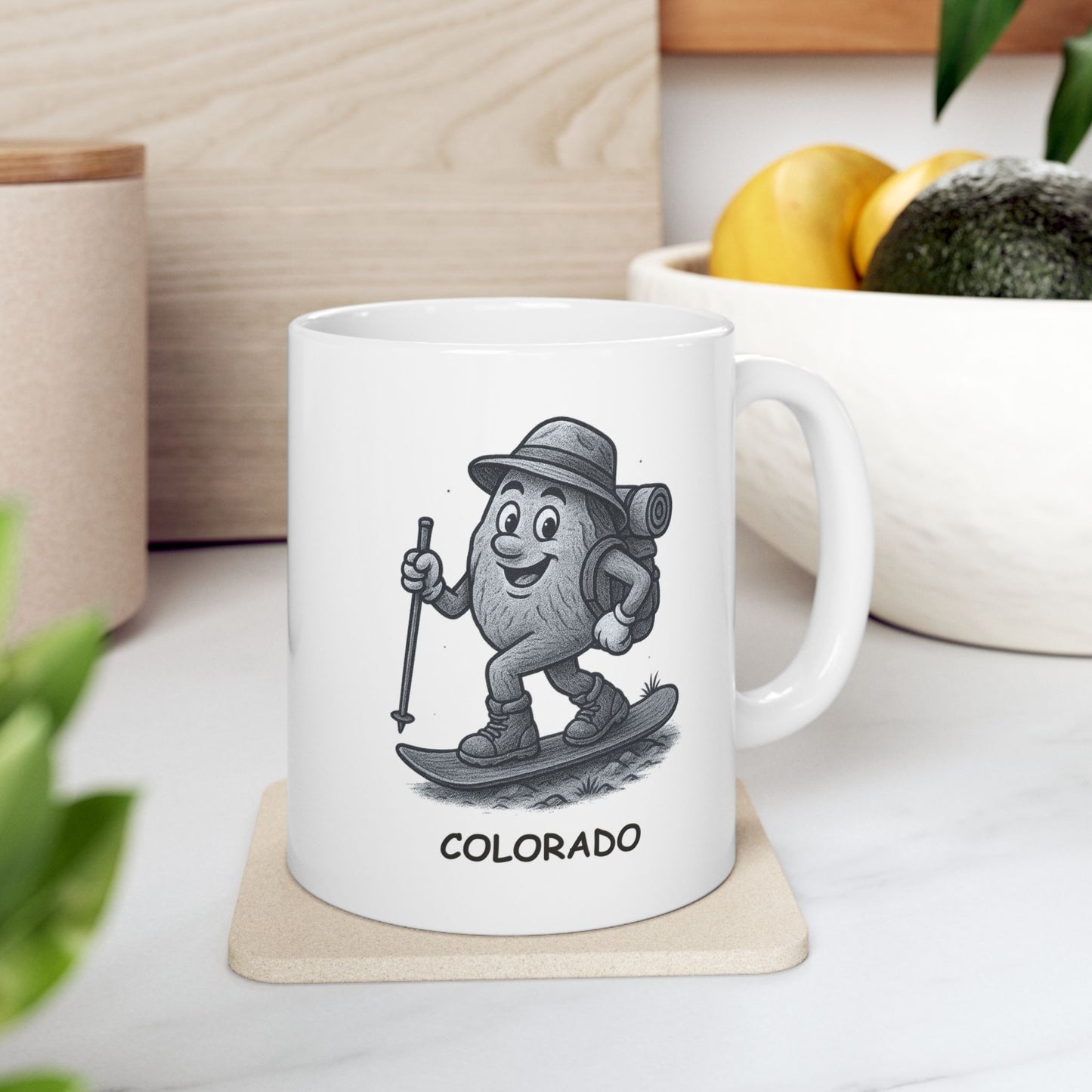 "In Colorado, we hike before breakfast and snowboard after lunch." Ceramic Mug - 13424