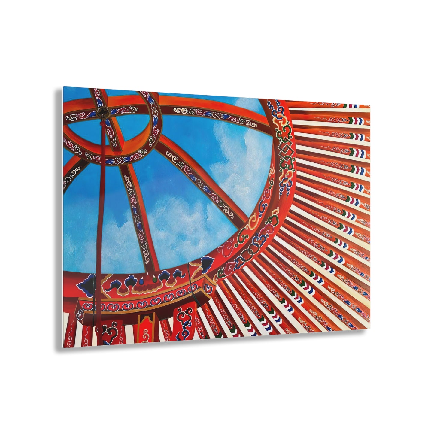 Mongol Yurt Top - Acrylic Prints