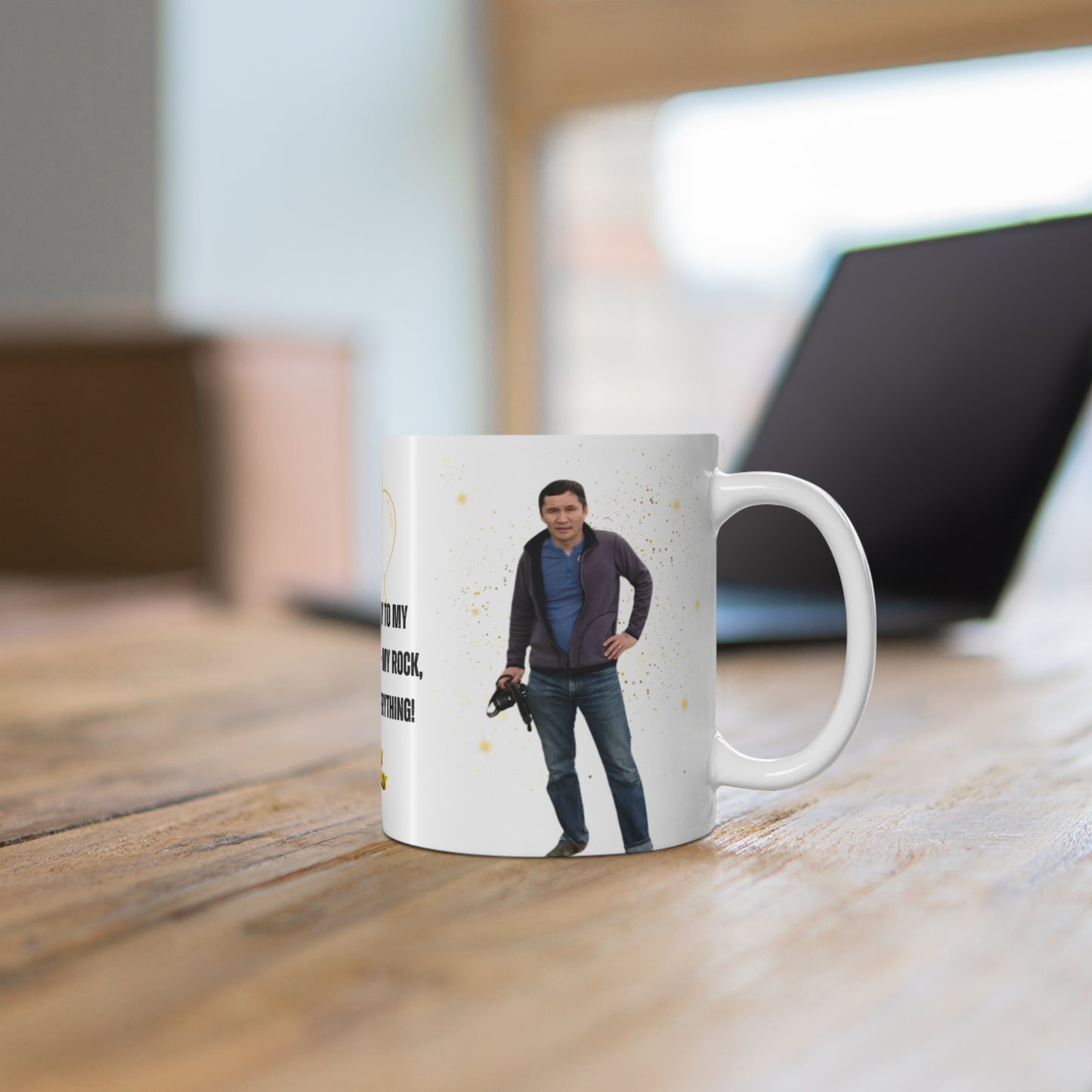 Happy Birthday to My Hubby, Customizable -  Mug 11oz