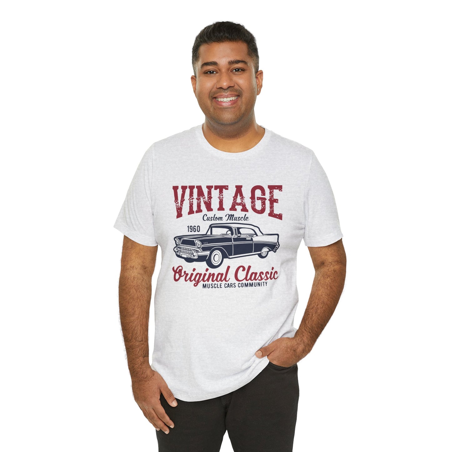 Vintage Custom Muscle, Original Classic - Unisex Jersey Short Sleeve Tee - 12612