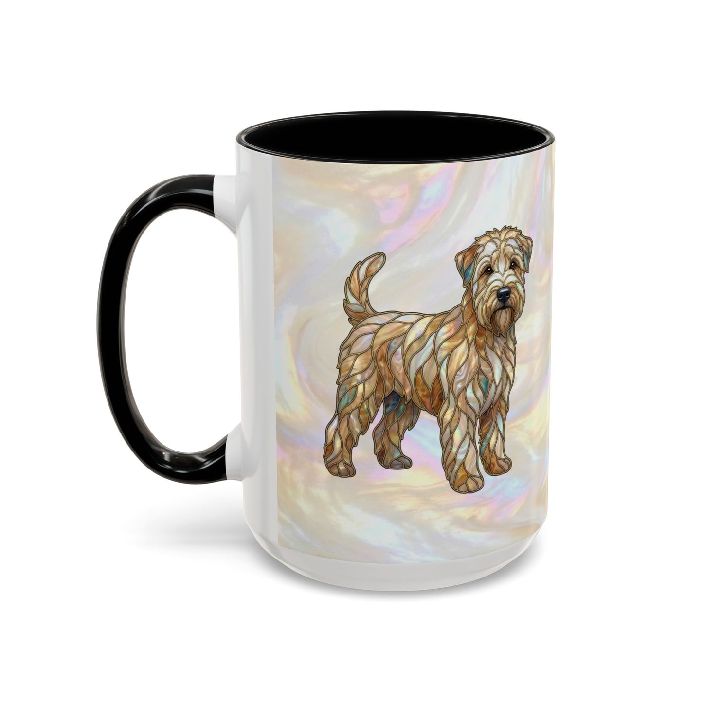 Wheaten Terrier Accent Coffee Mug – Stained Glass Design 11/15oz - 14651
