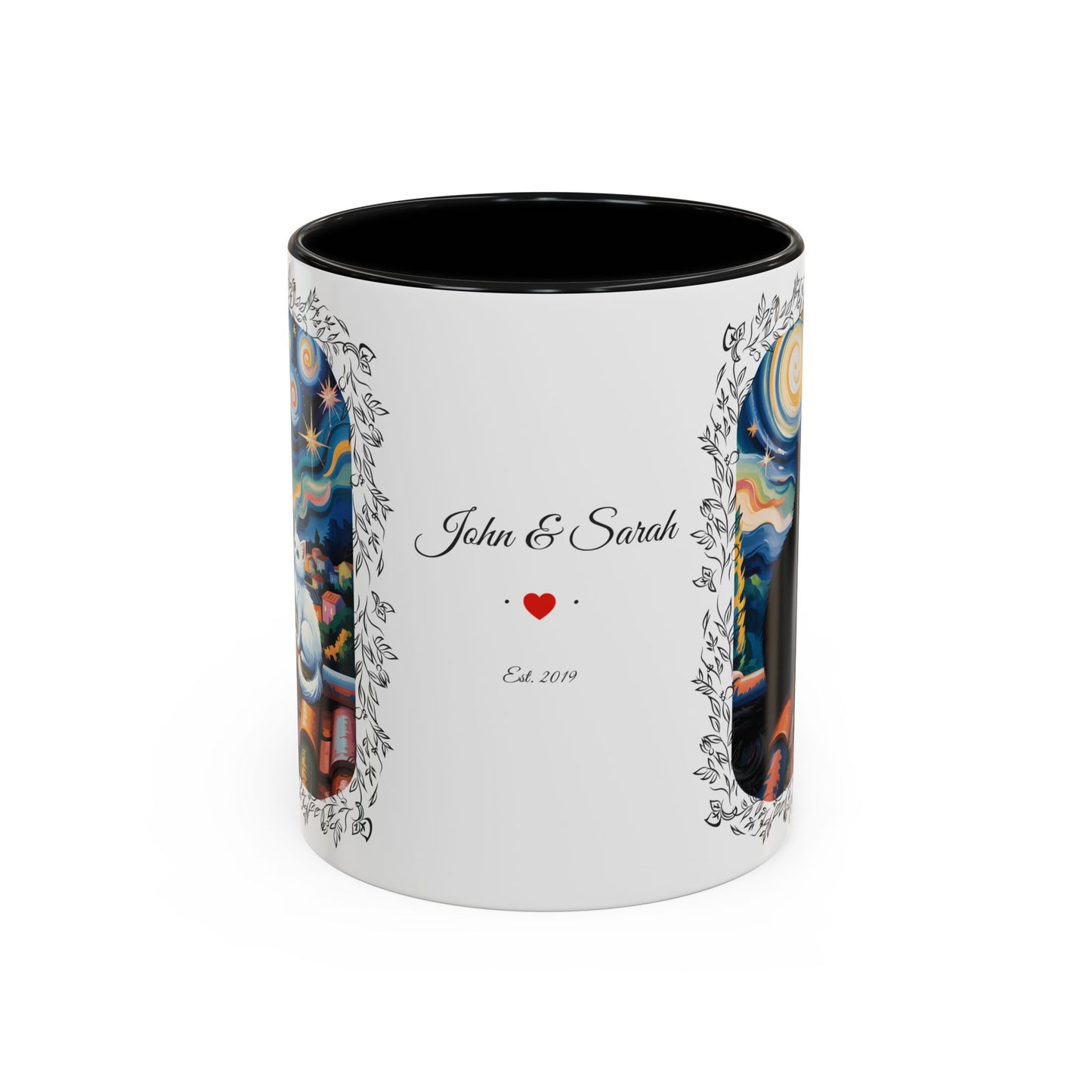Starry Night Cats Coffee Mug – Van Gogh Inspired Cat Art | Cat Lovers Gift (11oz / 15oz) - 14758
