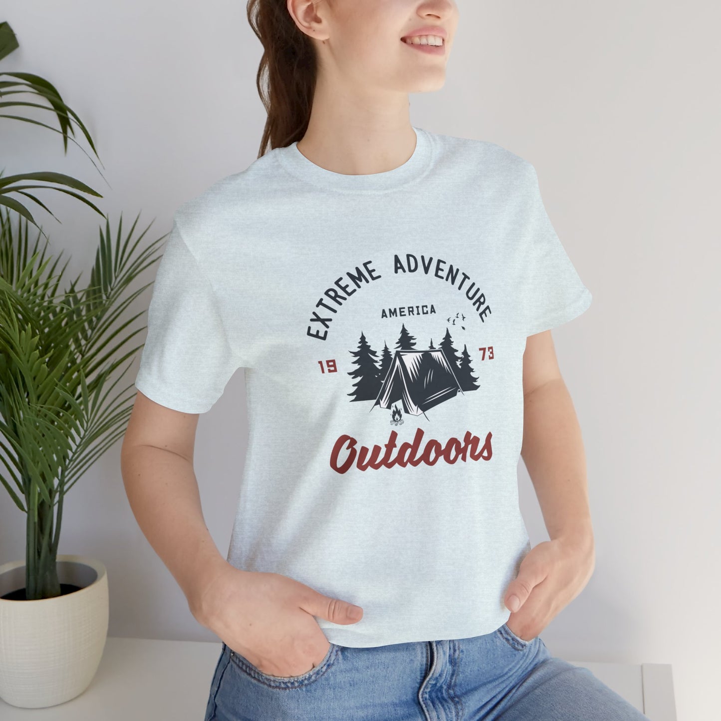 Extreme Adventure America Outdoors - Unisex Jersey Short Sleeve Tee