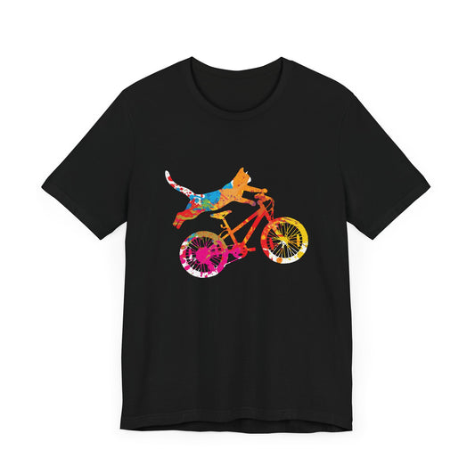 Bicycle:  Purrfect Ride - Unisex Jersey Short Sleeve Tee