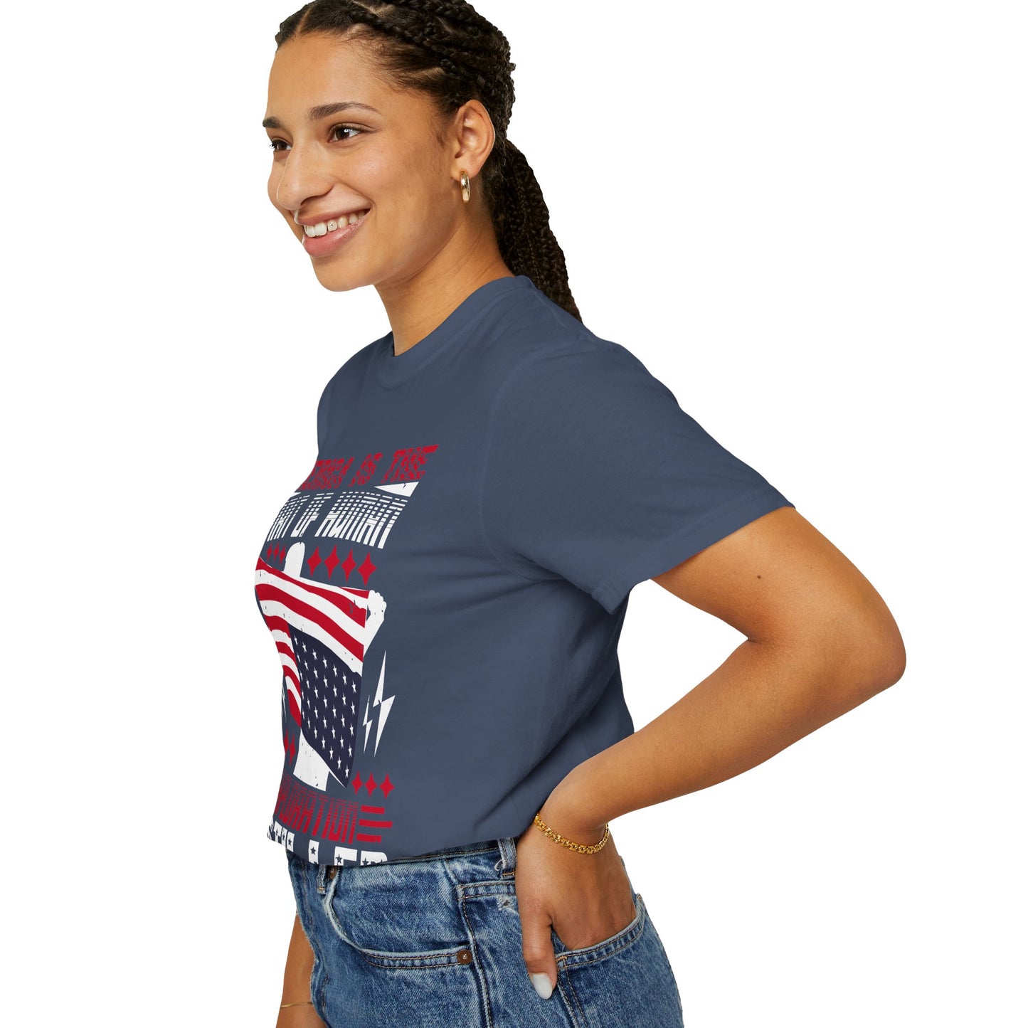 Patriotic Unisex T-Shirt - Spirit of Human Exploration, Independence Day Gift, July 4th Celebration Wear, American Pride Tee - 13792