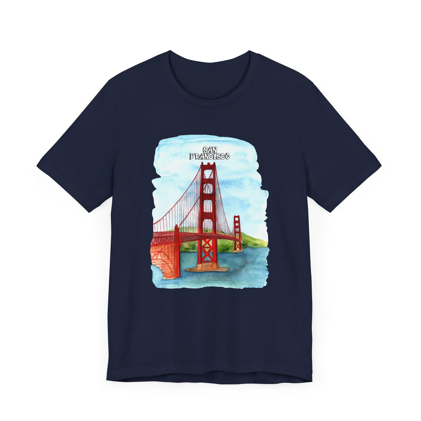 San Francisco Golden Gate Bridge Tee - Unisex Short Sleeve Jersey Shirt for Travel Lovers - 12203