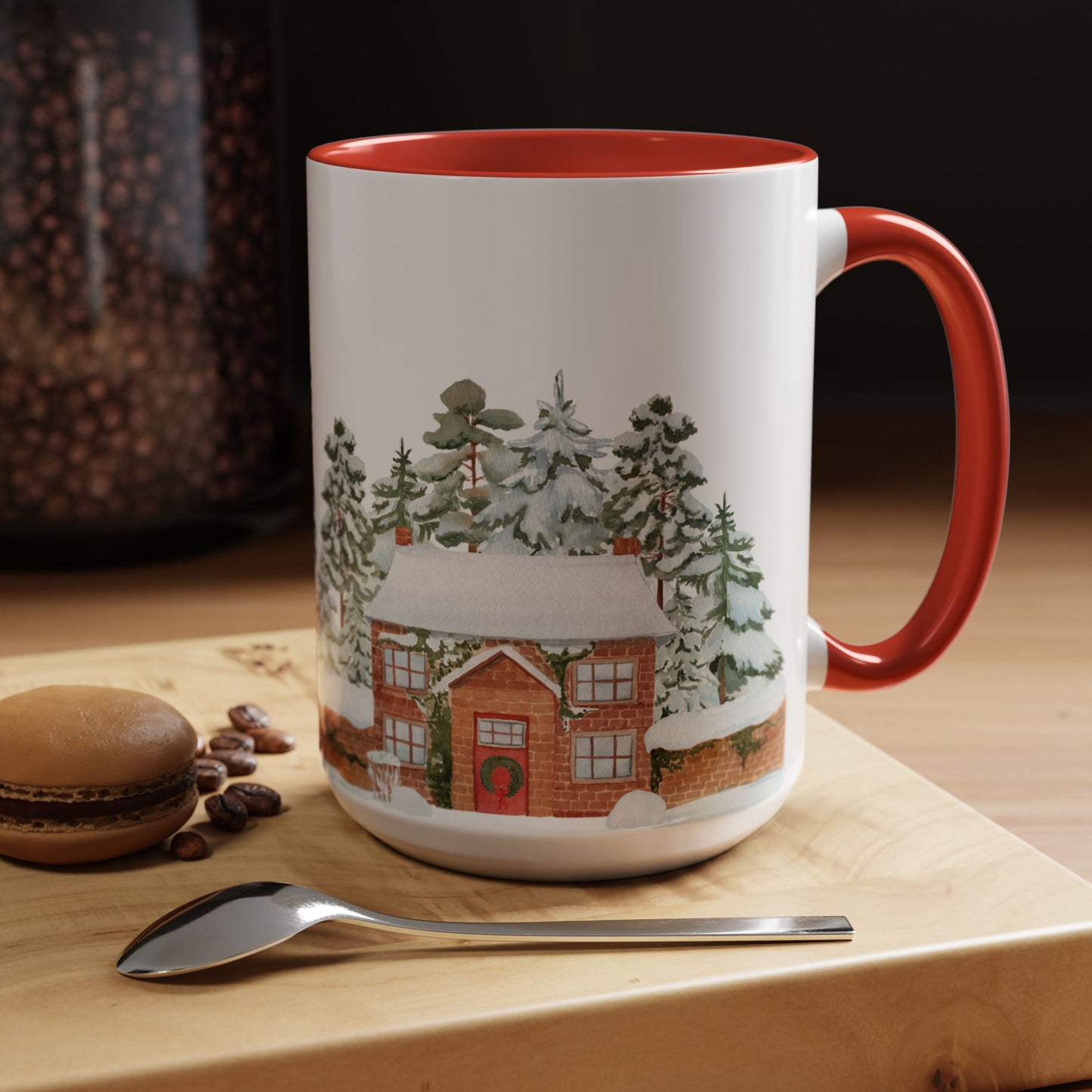 Christmas Houses - Accent Coffee Mug (11, 15oz) - 10456