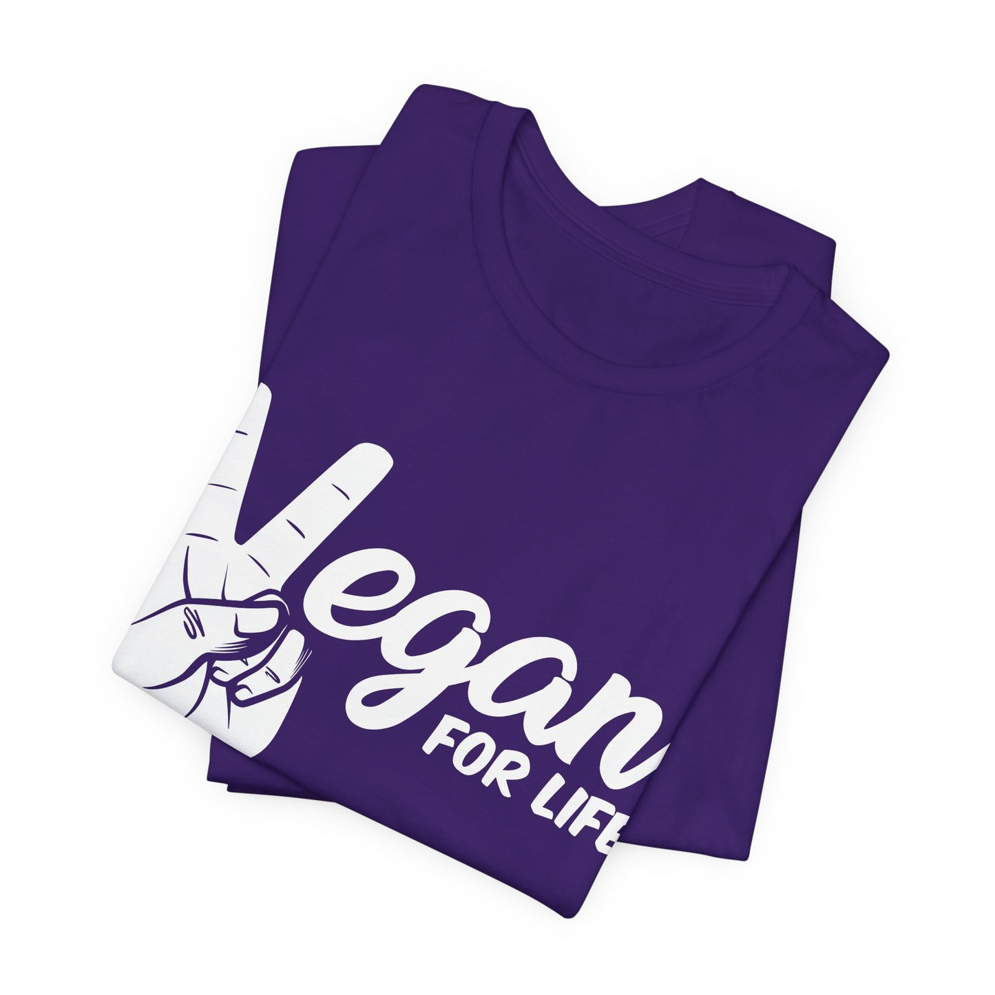 Vegan For Life - Unisex Jersey Short Sleeve Tee - 12381