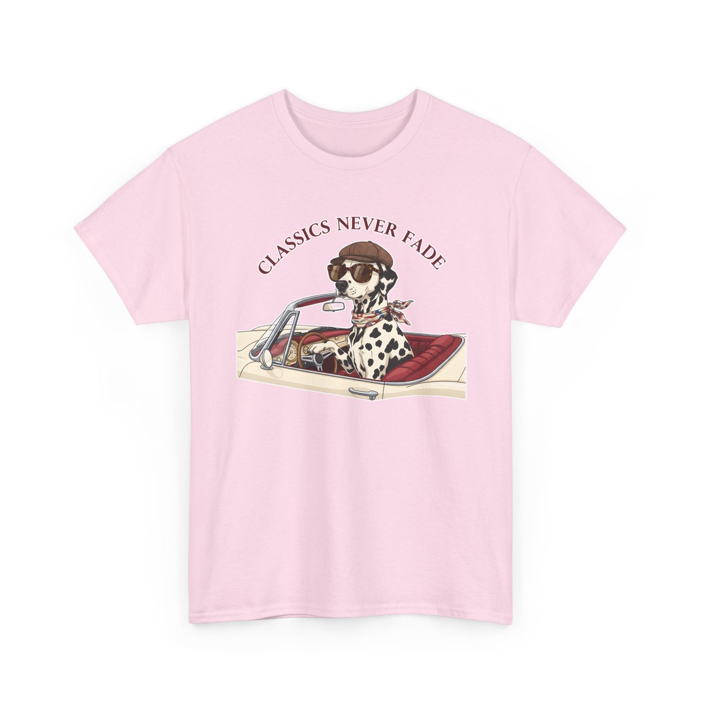 Retro Dog Driving T-Shirt – “Classics Never Fade” Vintage Convertible Tee Gift - 14850