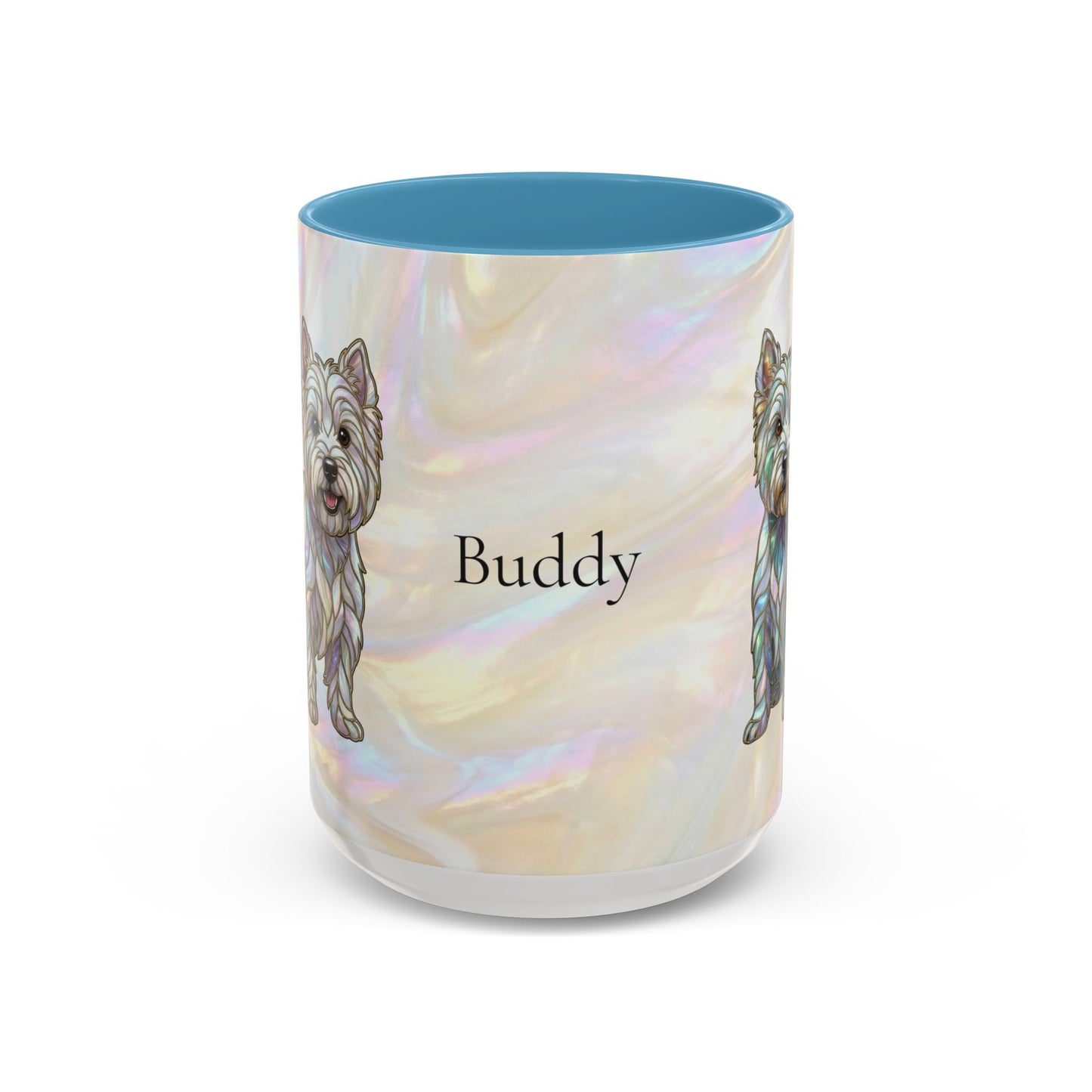 Westie Accent Coffee Mug – Stained Glass Design 11/15oz - 14650