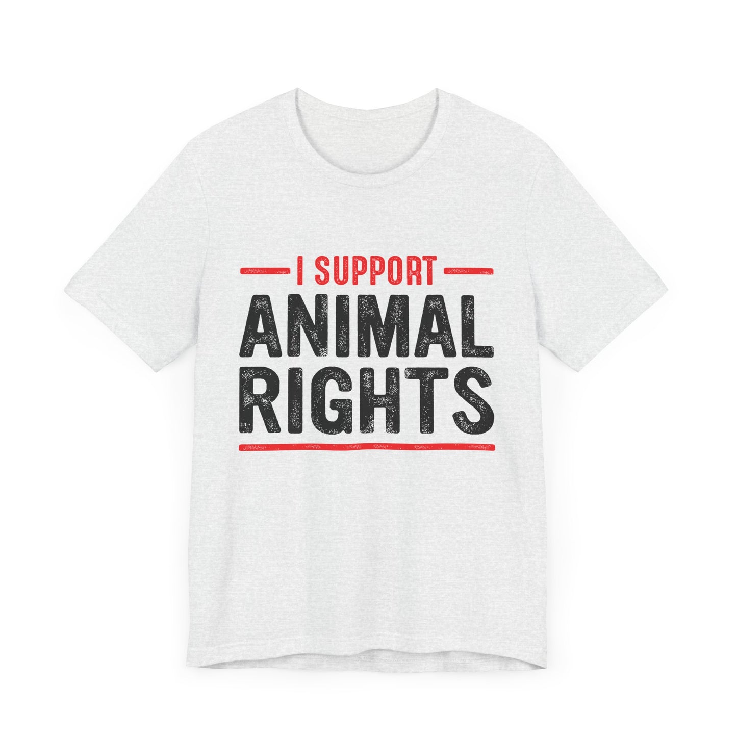 Vegan: I Support Animal Rights - Unisex Jersey Short Sleeve Tee