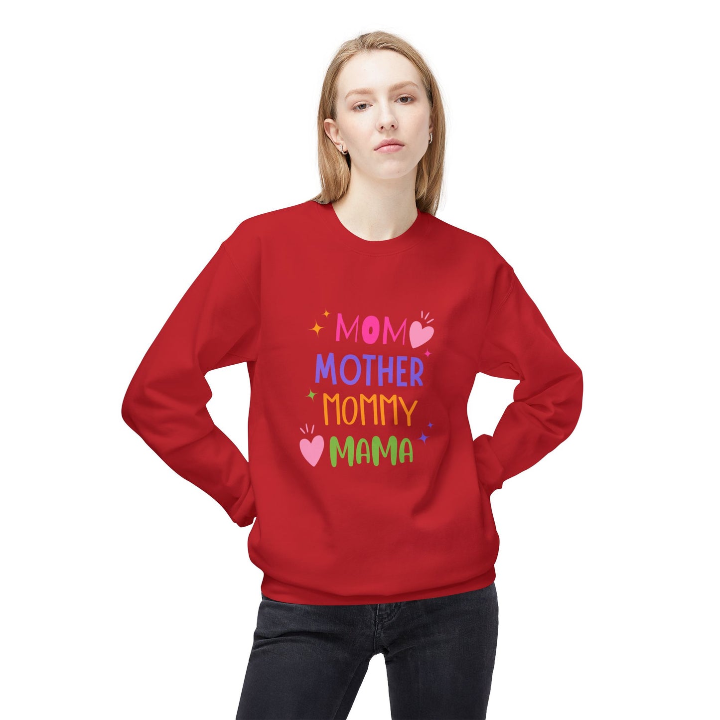 Mom, Mother,  Mommy, Mama - Crewneck Sweatshirt - Perfect Gift for Mother's Day - 11894