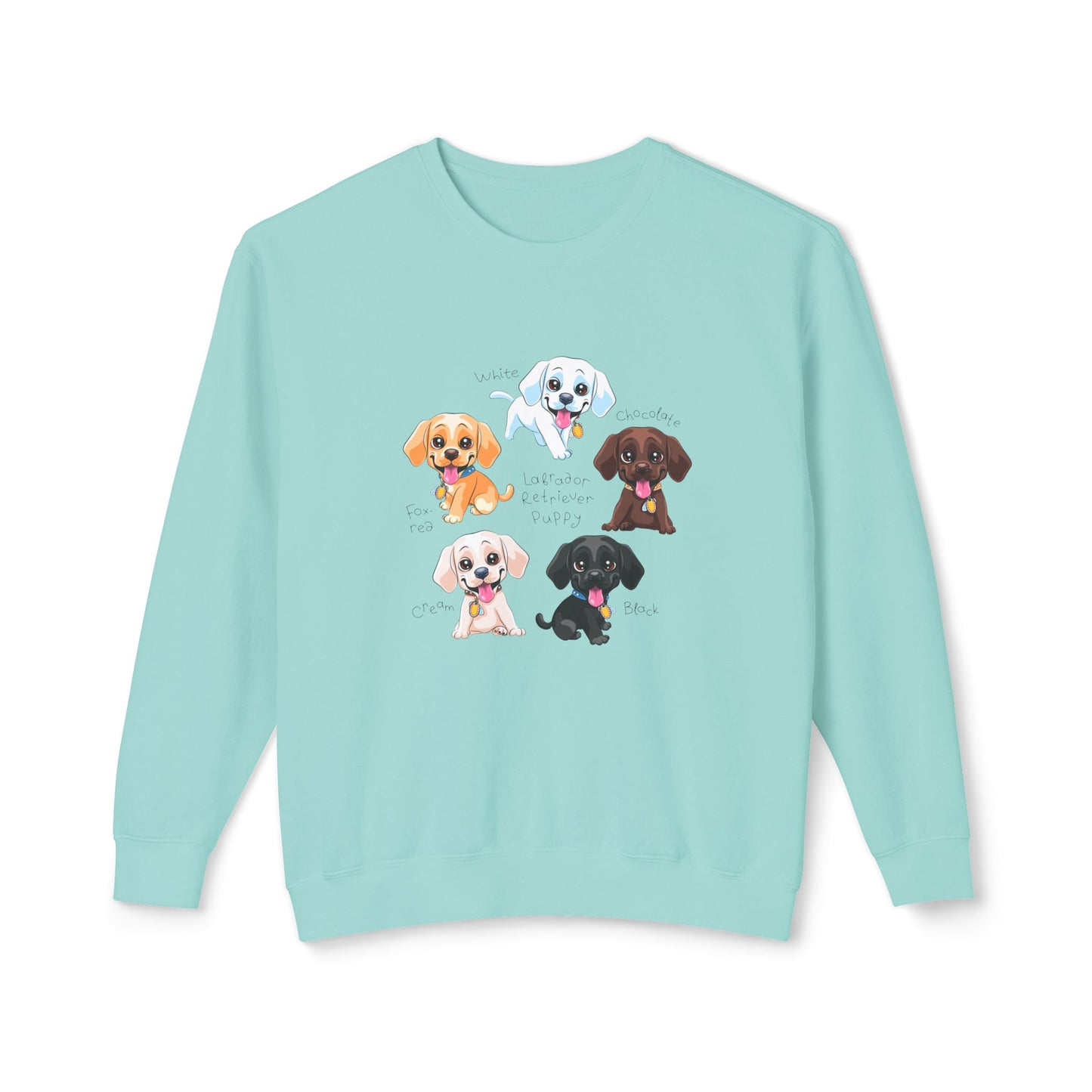 Puppies - Unisex Lightweight Crewneck Sweatshirt - 10263