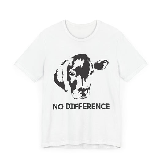 Vegan: No Difference - Unisex Jersey Short Sleeve Tee