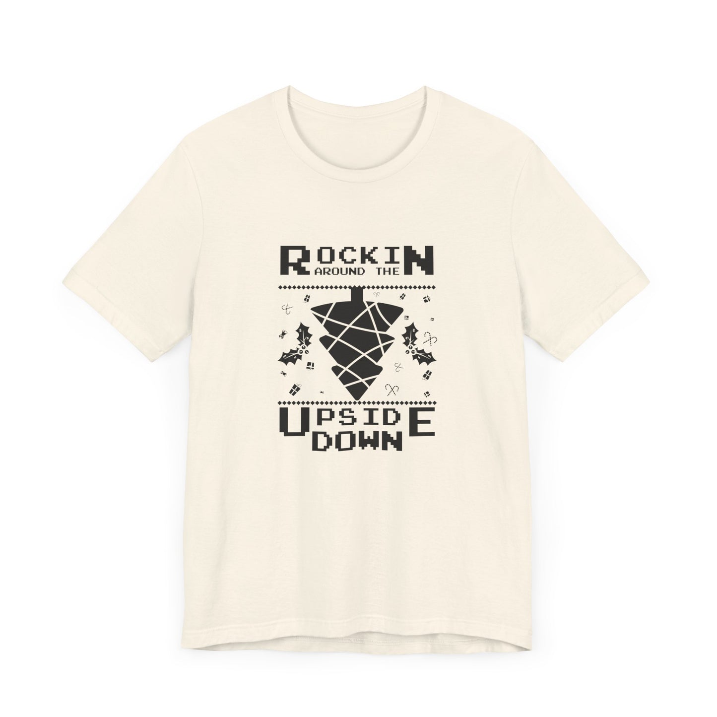 Christmas: Rocking Around The Tree Upside Down - Unisex Jersey Short Sleeve Tee