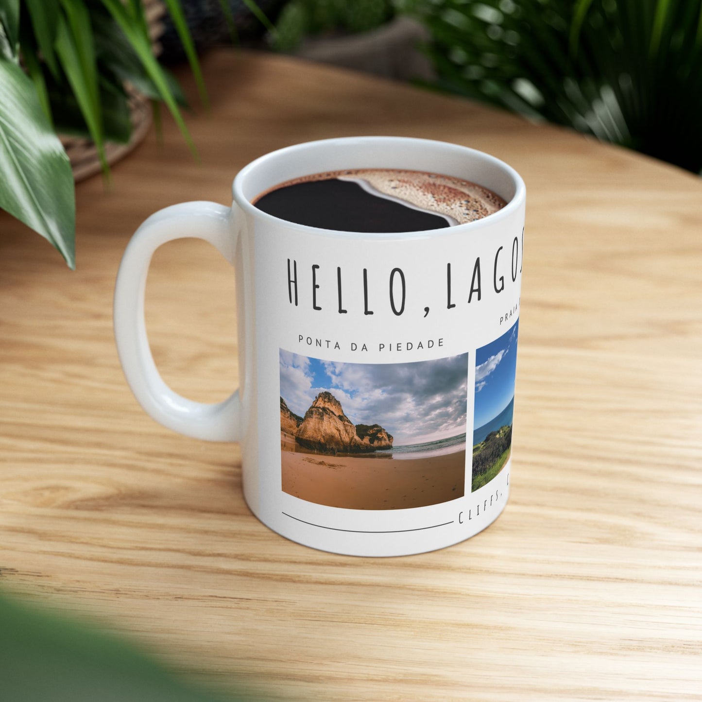 Hello, Lagos, Portugal Scenic Ceramic Mug - Perfect for Coffee Lovers - 12100