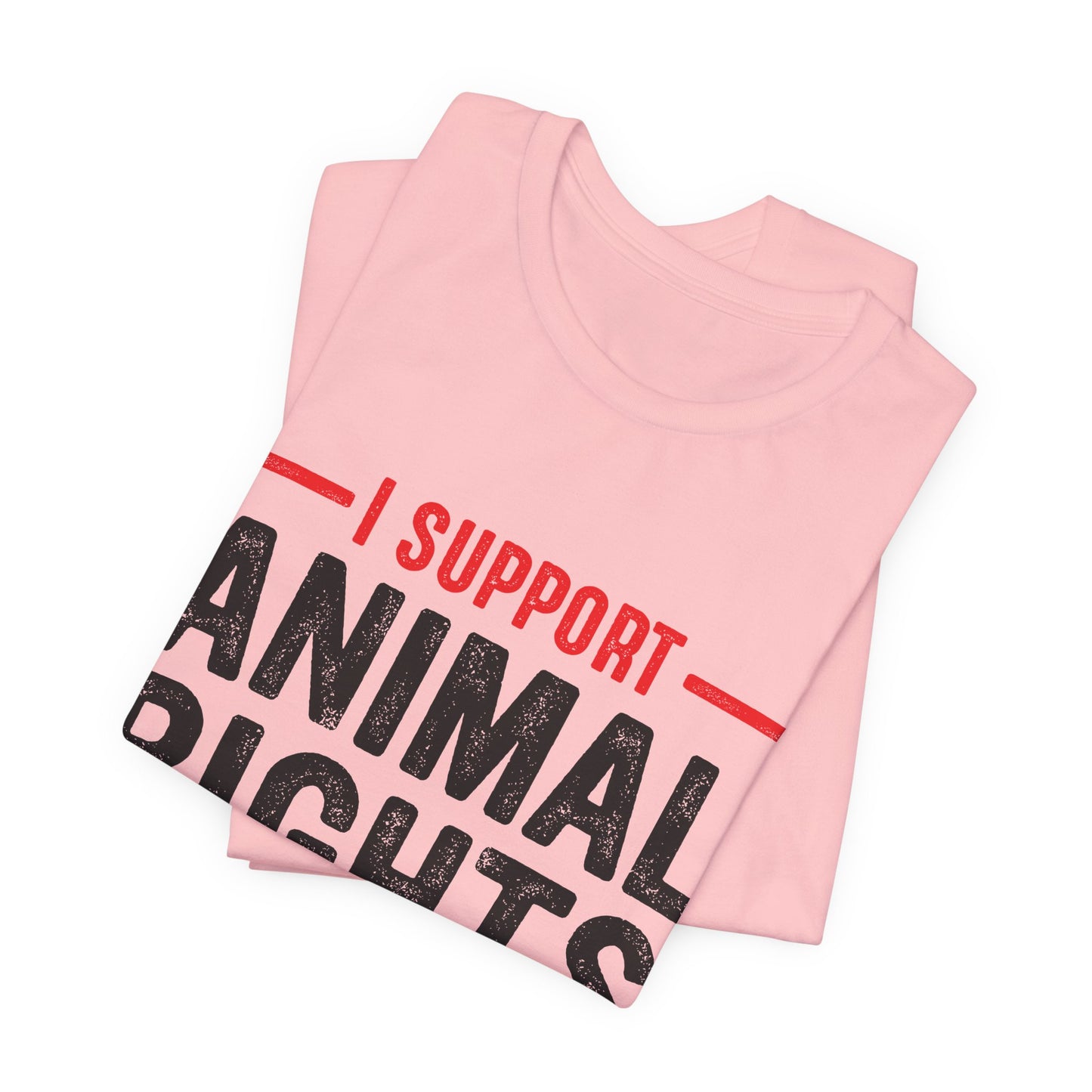 Vegan: I Support Animal Rights - Unisex Jersey Short Sleeve Tee