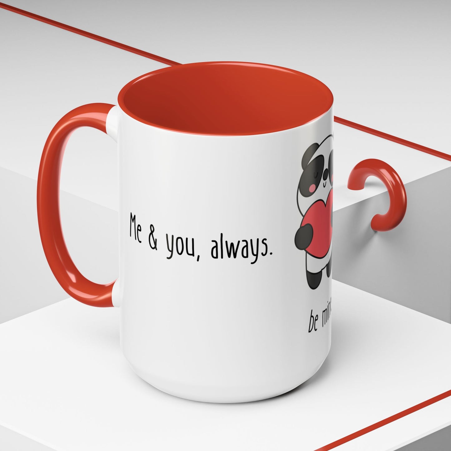 Panda, Be Mine - Accent Coffee Mug (11, 15oz) - 11431