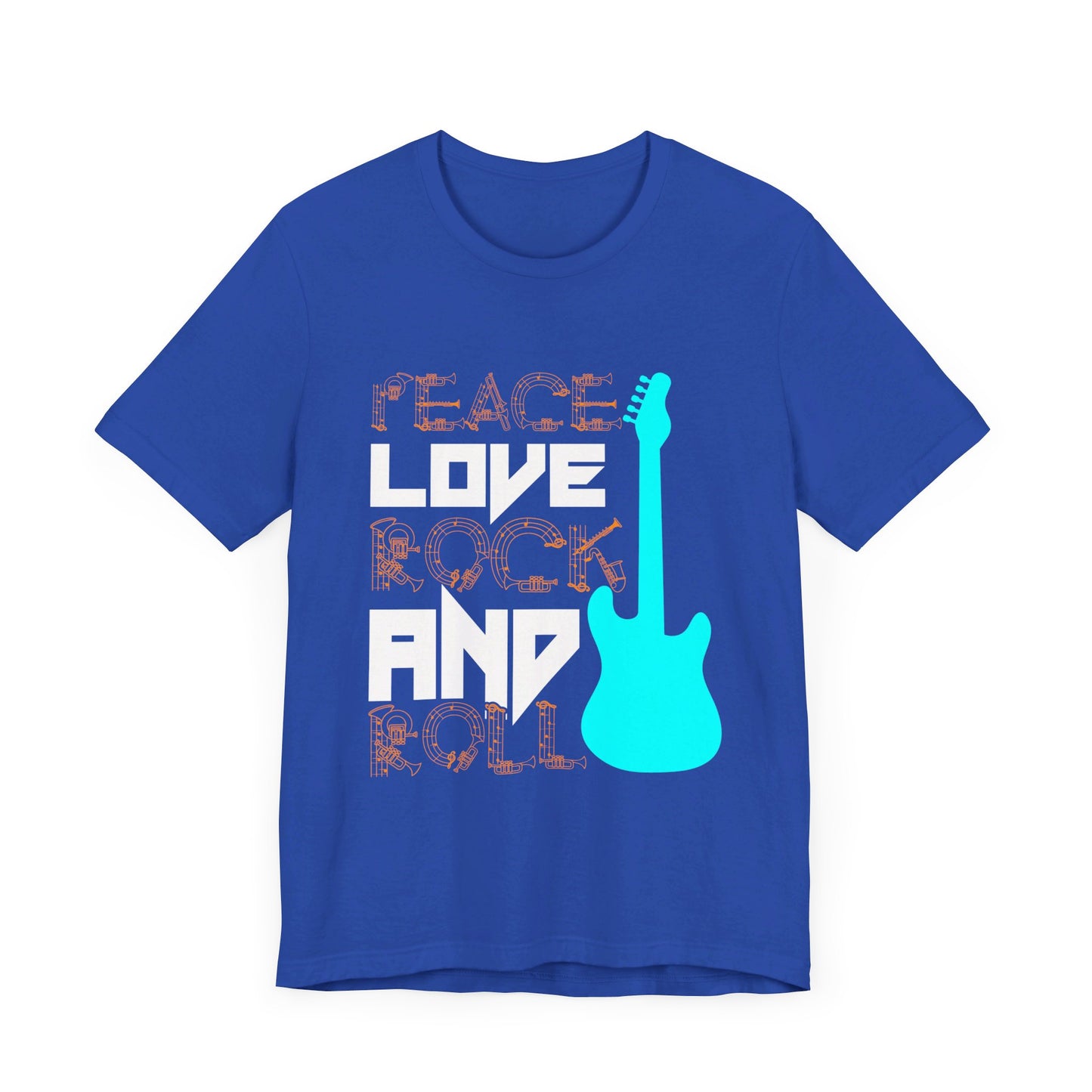 Peace Love Rock & Roll - Unisex Jersey Short Sleeve Tee