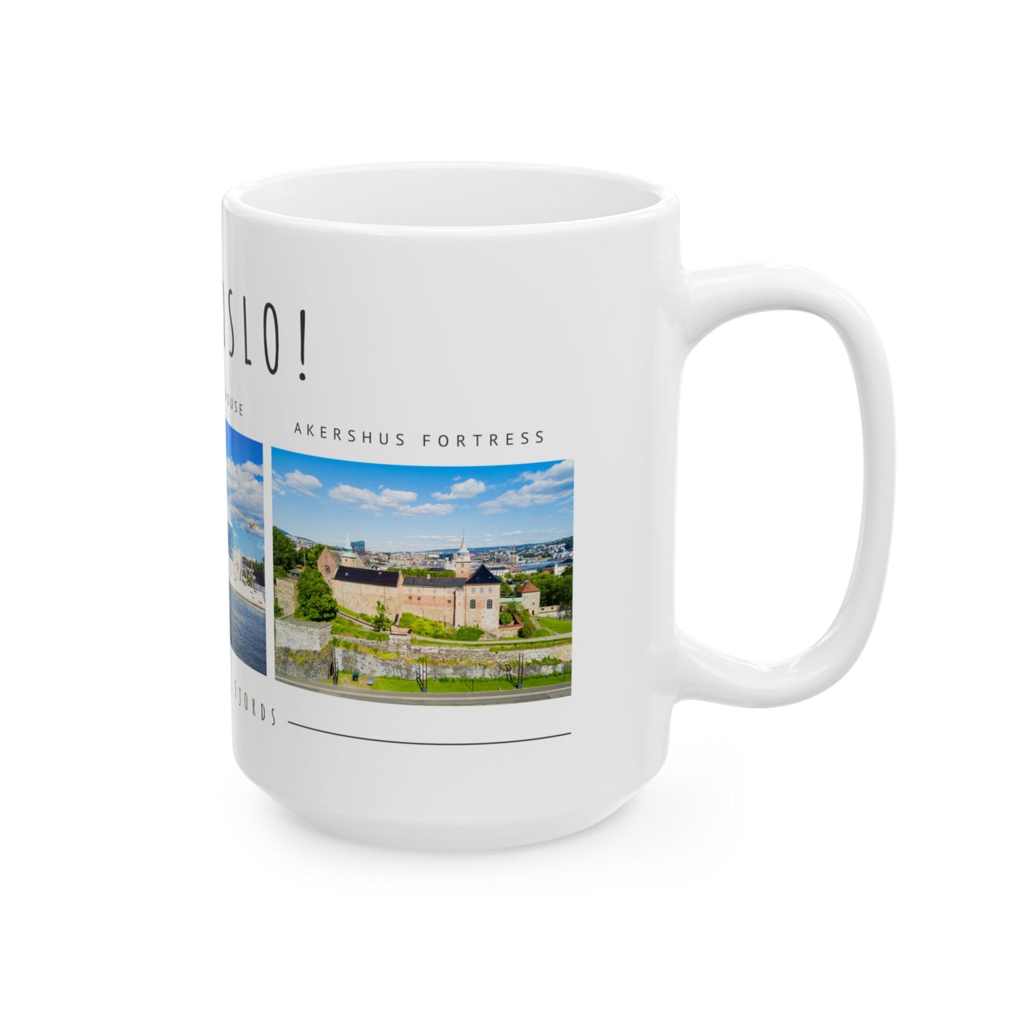 Hello Oslo Ceramic Mug - Perfect Gift for Travelers and Coffee Lovers - 11oz & 15oz - 12096