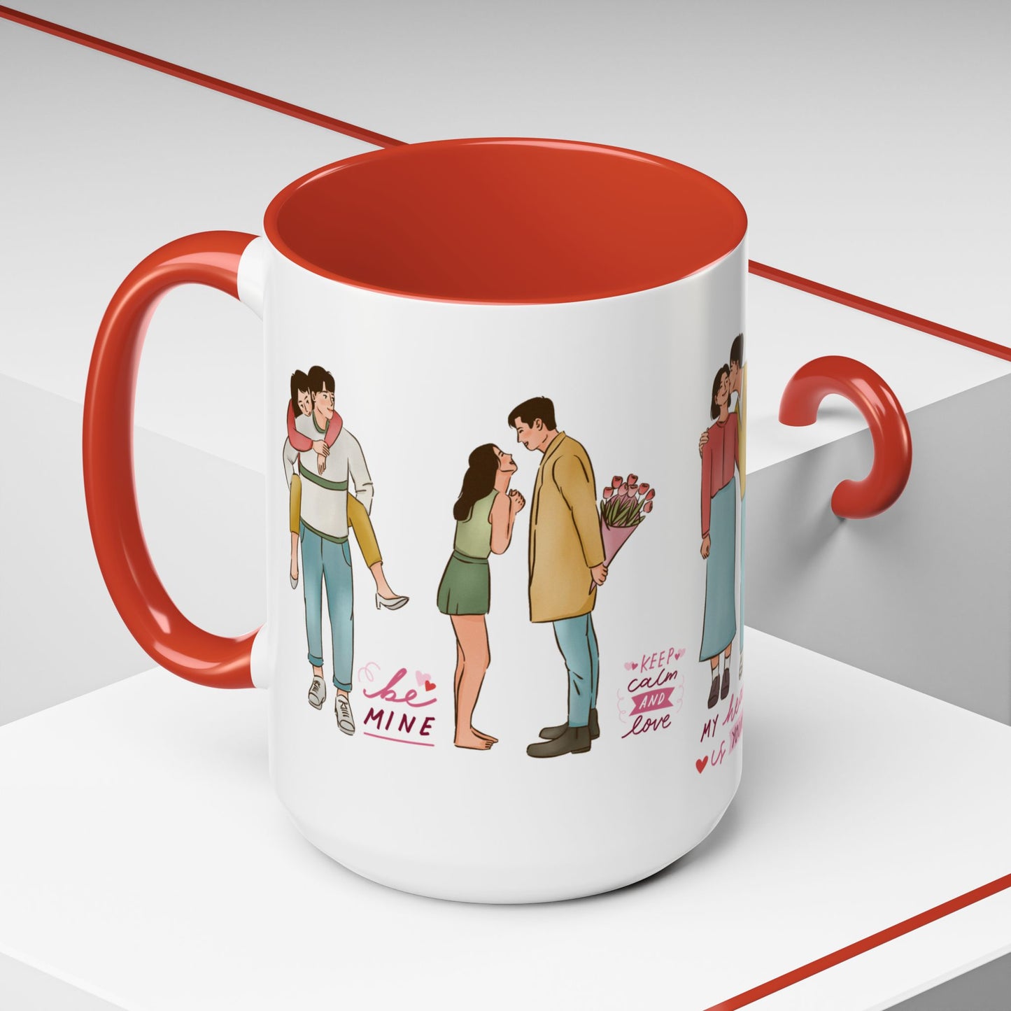 My Heart is Yours - Accent Coffee Mug (11, 15oz) - 11576
