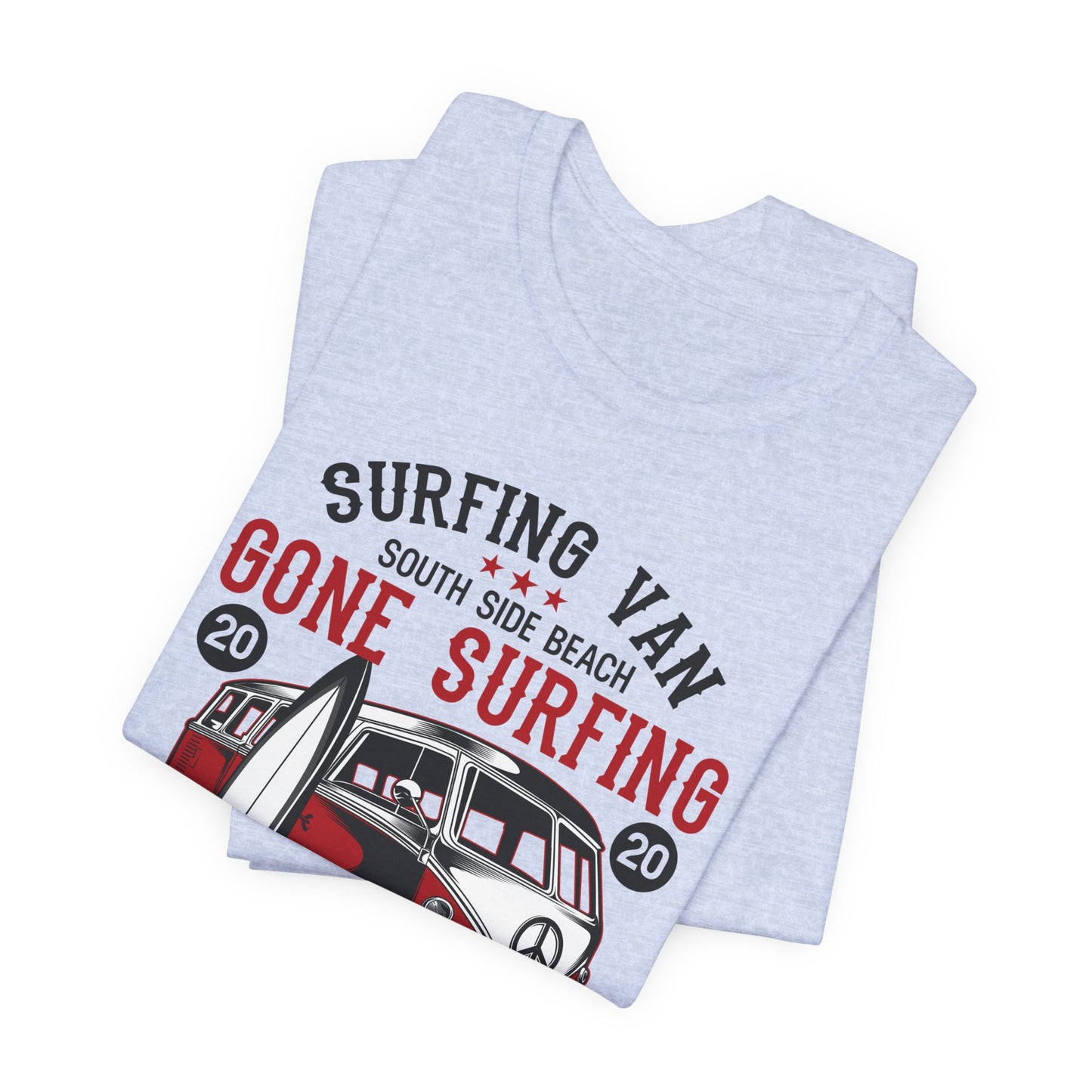 Surfing Van, Surfing Adventure - Unisex Jersey Short Sleeve Tee - 12613