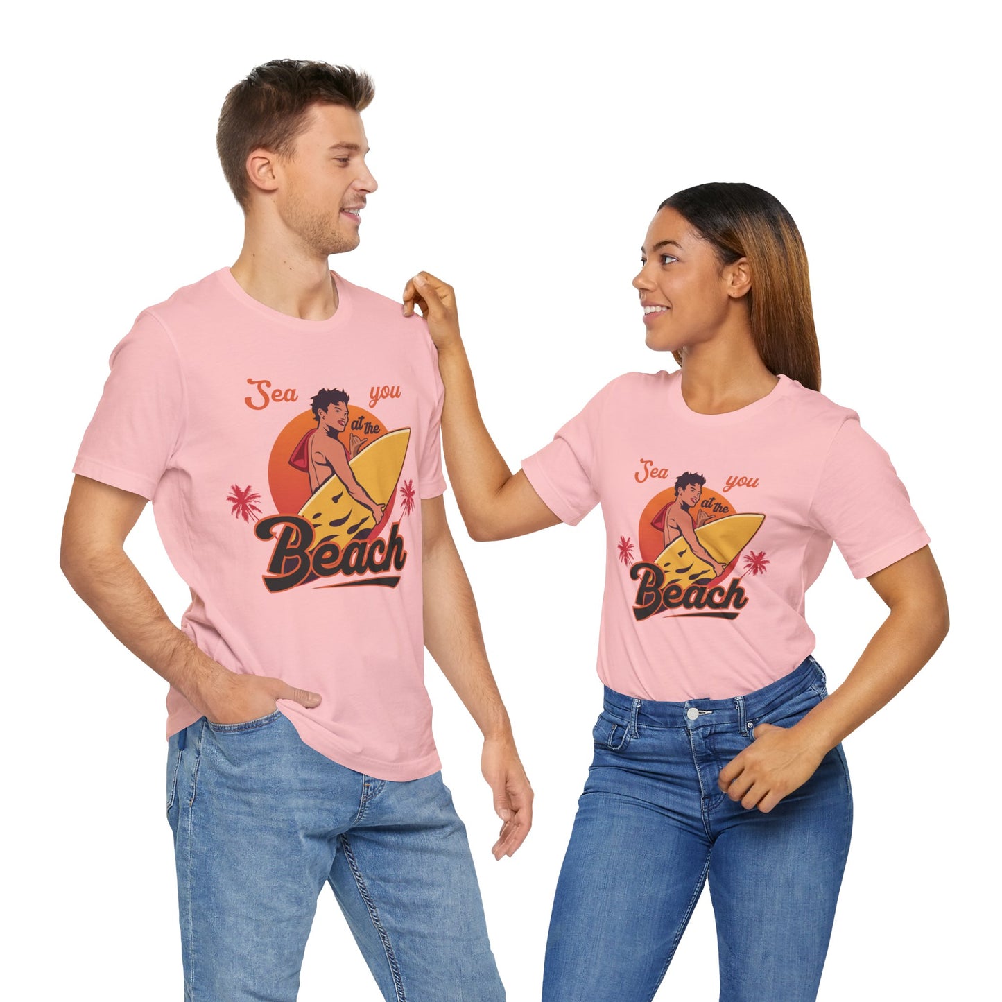 See You At The Beach - Unisex Jersey Short Sleeve Tee - 13138