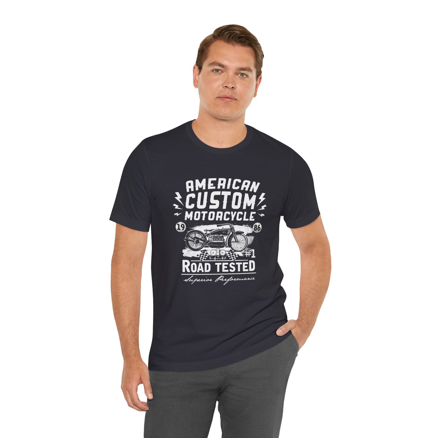 American Custom Motorcycle - Unisex Jersey Short Sleeve Tee