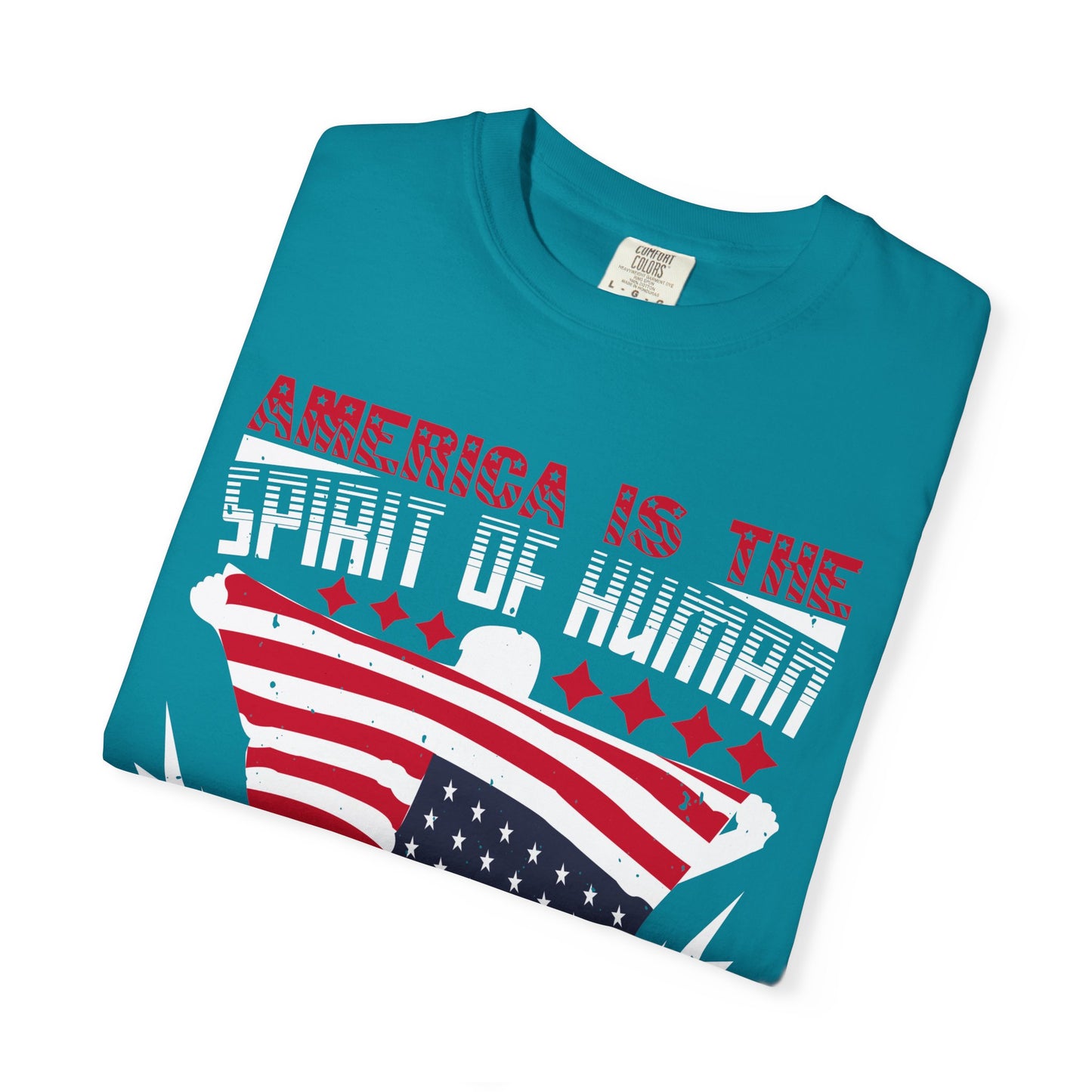 Patriotic Unisex T-Shirt - Spirit of Human Exploration, Independence Day Gift, July 4th Celebration Wear, American Pride Tee - 13792