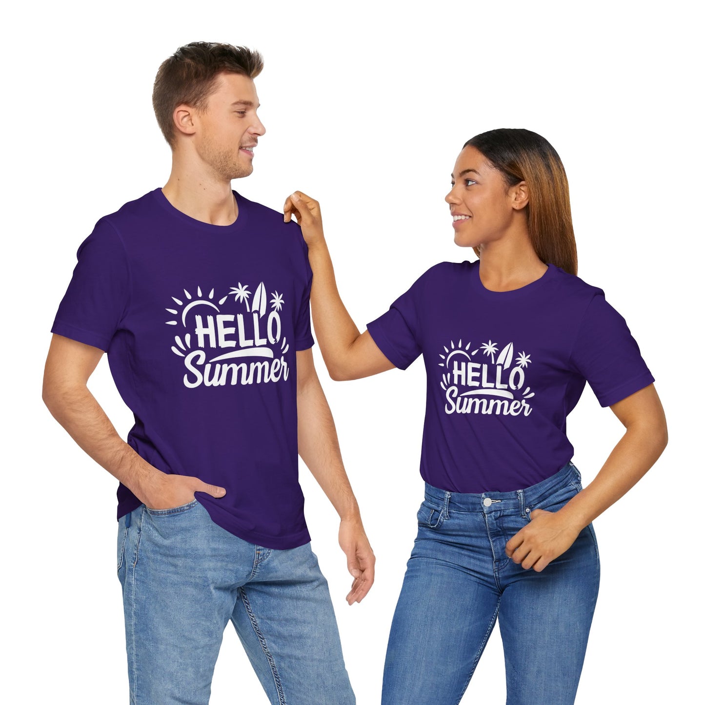 Hello Summer - Unisex Jersey Short Sleeve Tee - 13098